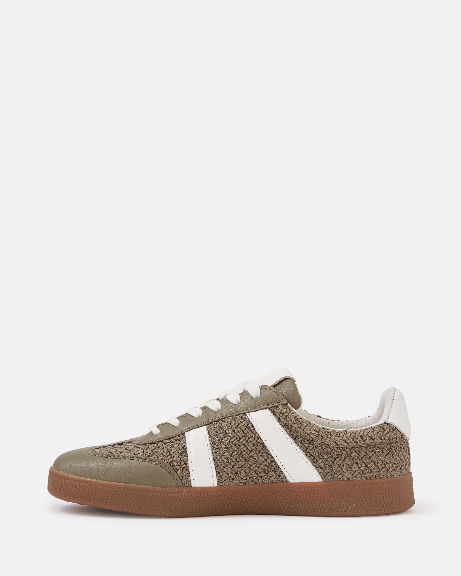 Boston Boho Green Textile and Suede Leather Sneaker