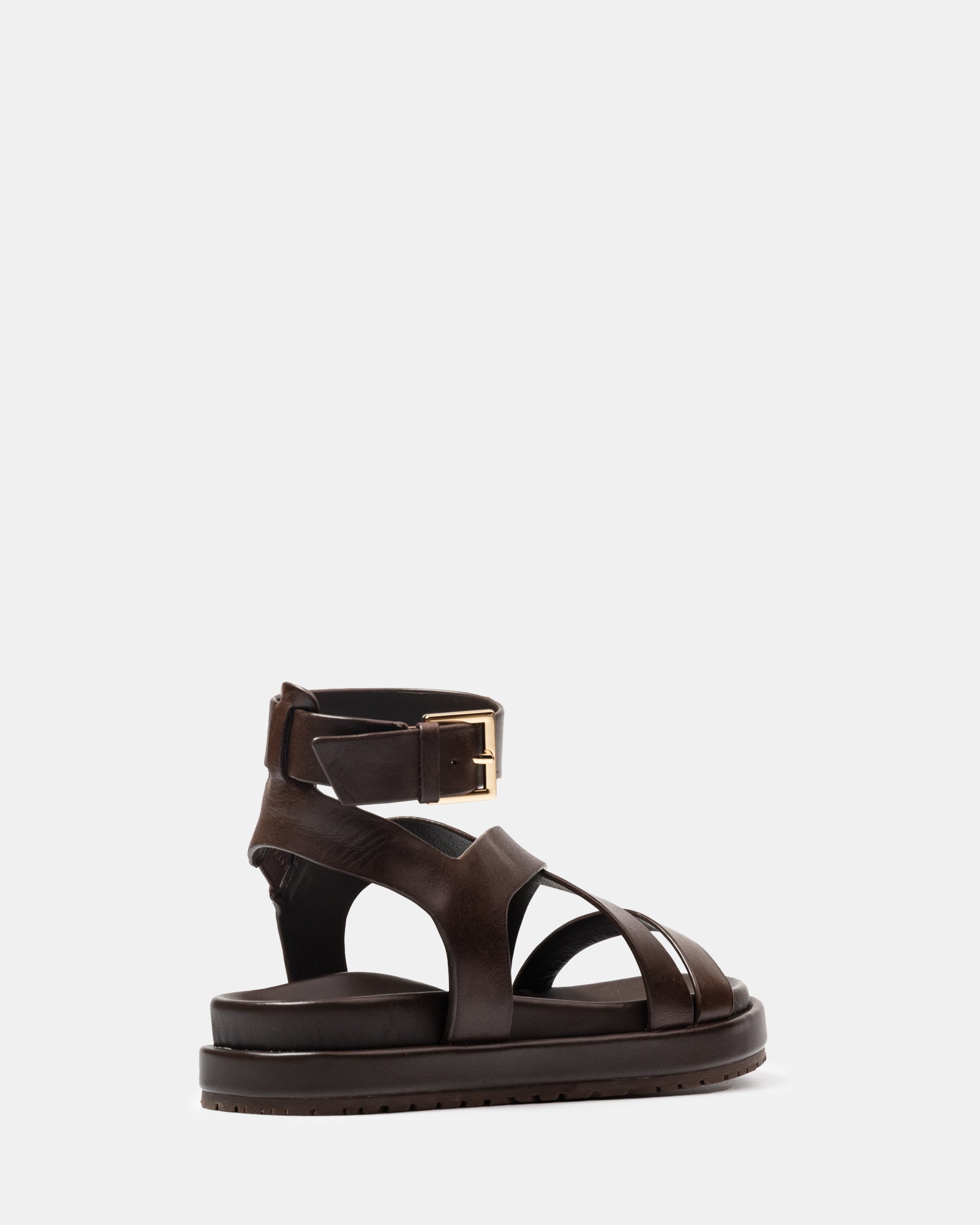 Bryer Ebony Leather Sandal
