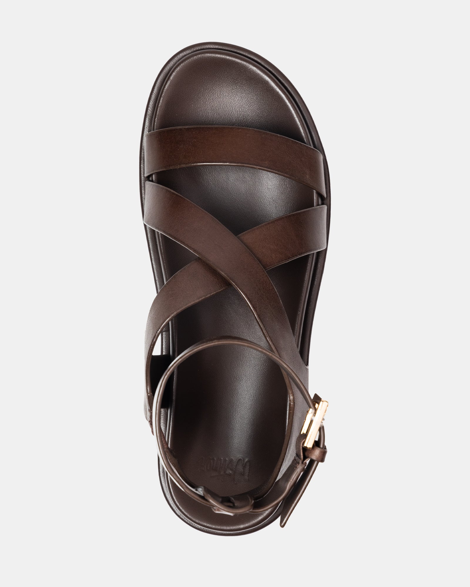 Bryer Ebony Leather Sandal