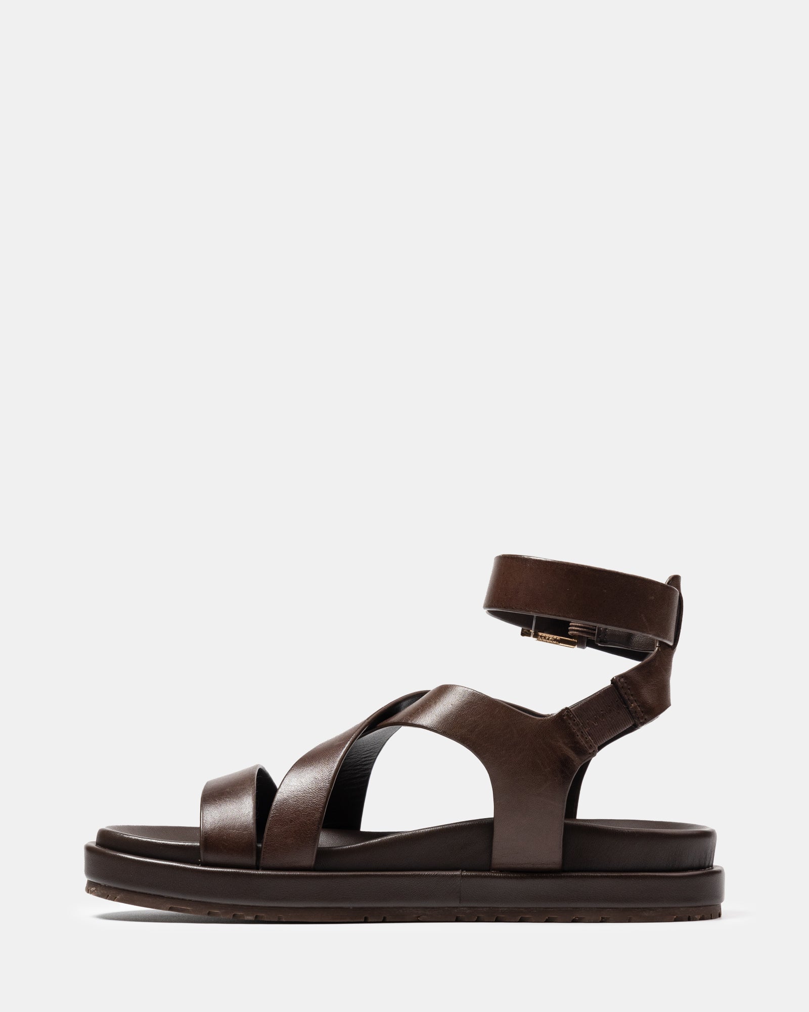 Bryer Ebony Leather Sandal