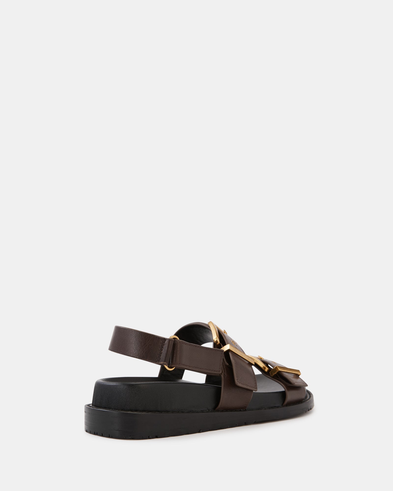Archie Espresso Leather Footbed Sandal