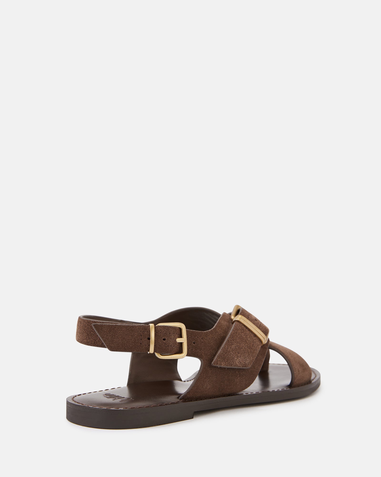 Danna Tawny Brown Suede Leather Sandal