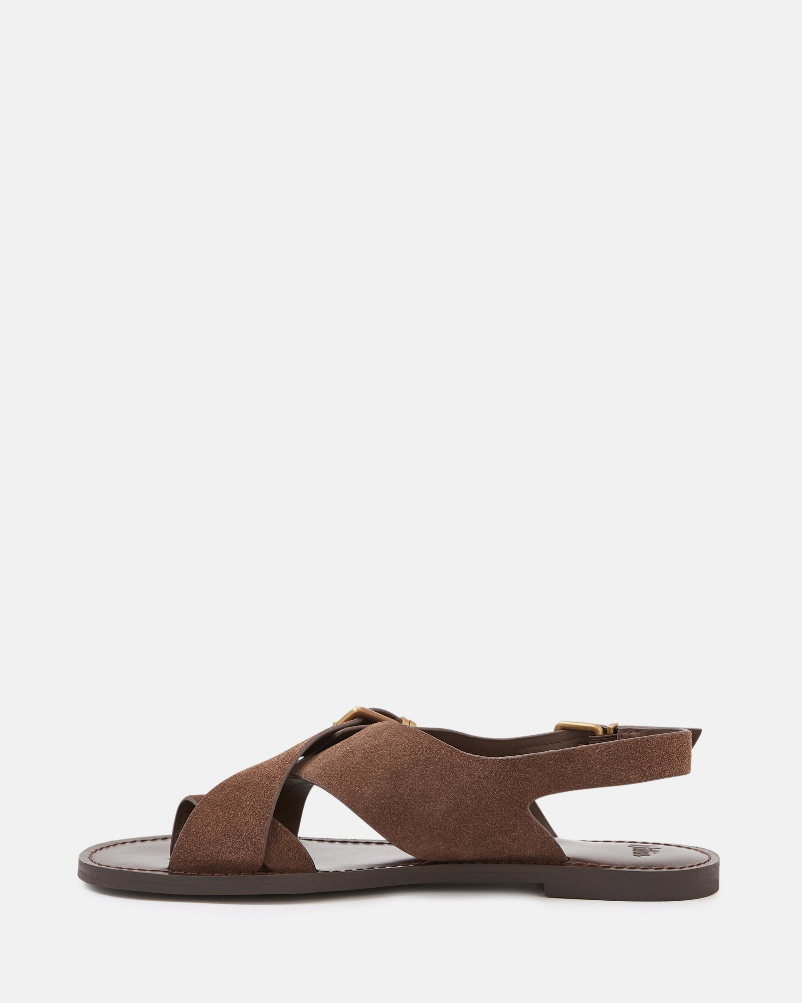 Danna Tawny Brown Suede Leather Sandal