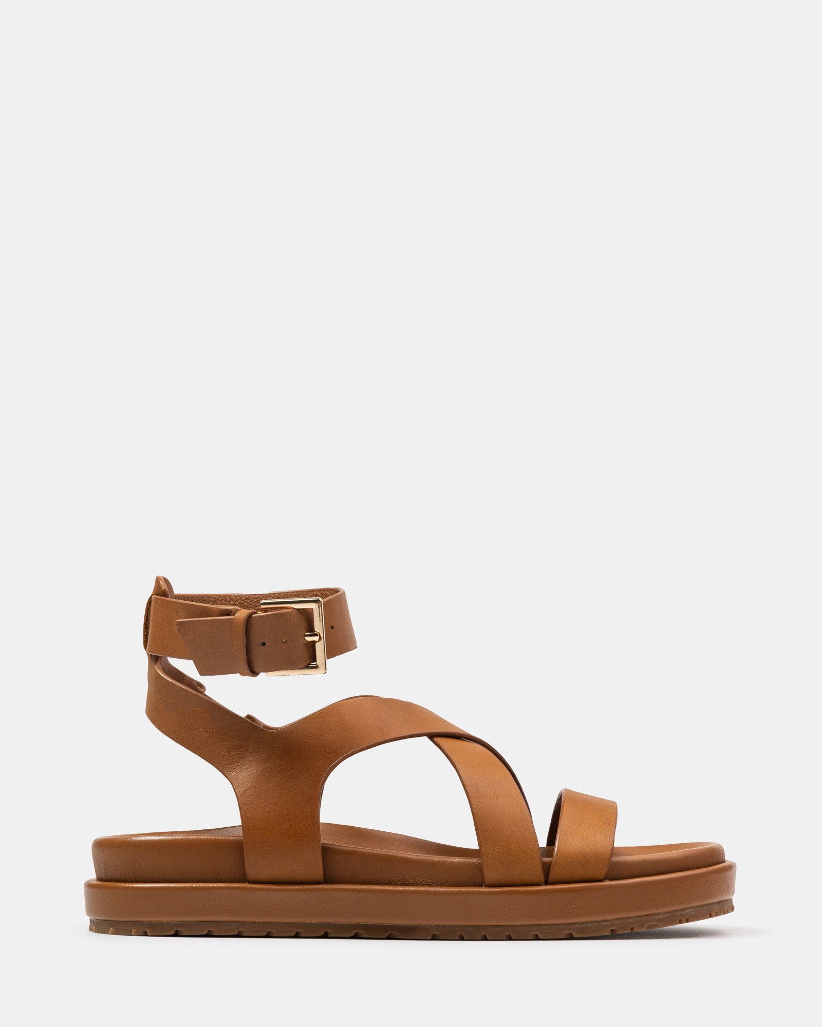 Bryer Burnt Almond Leather Sandal