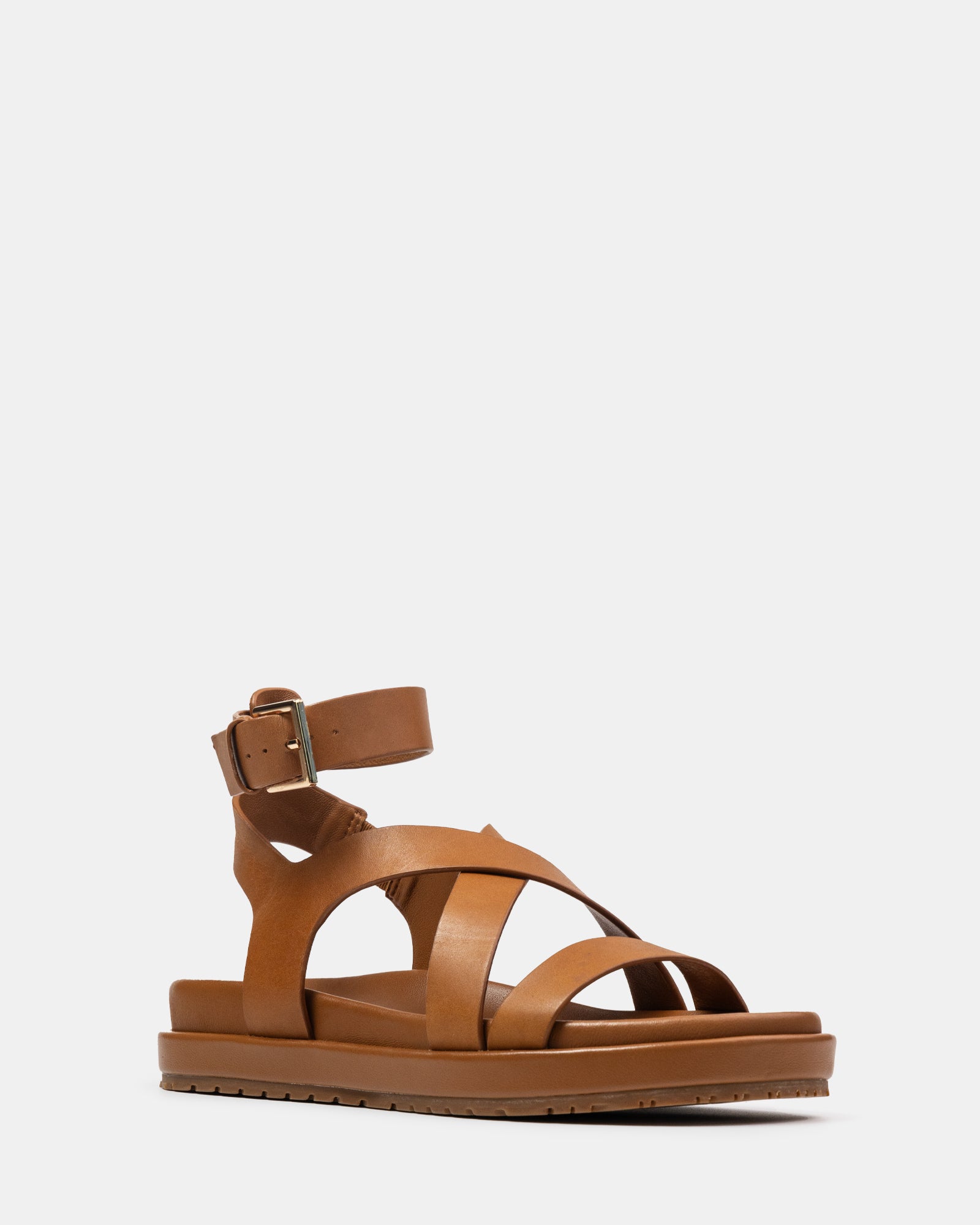 Bryer Burnt Almond Leather Sandal