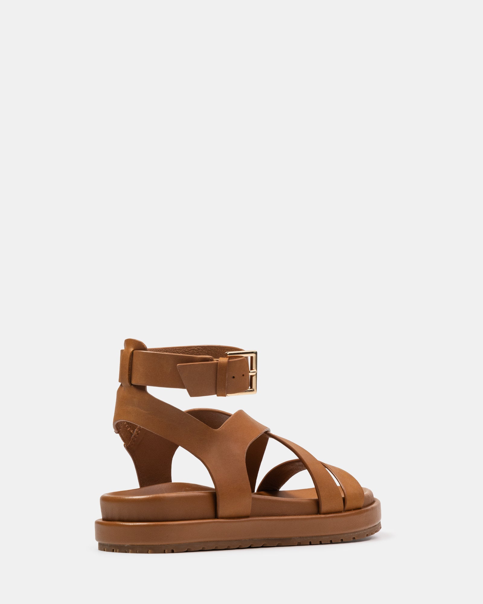 Bryer Burnt Almond Leather Sandal