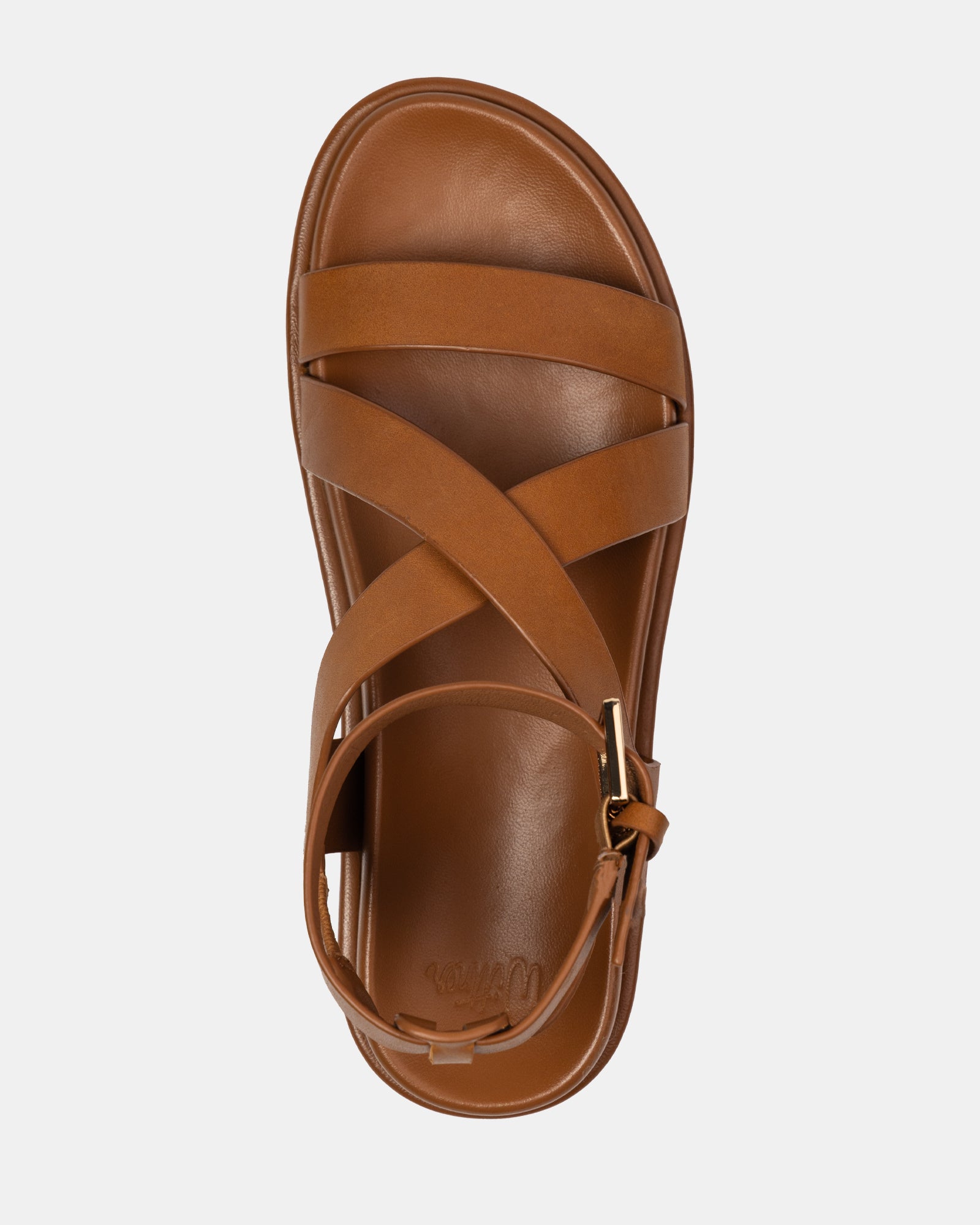 Bryer Burnt Almond Leather Sandal