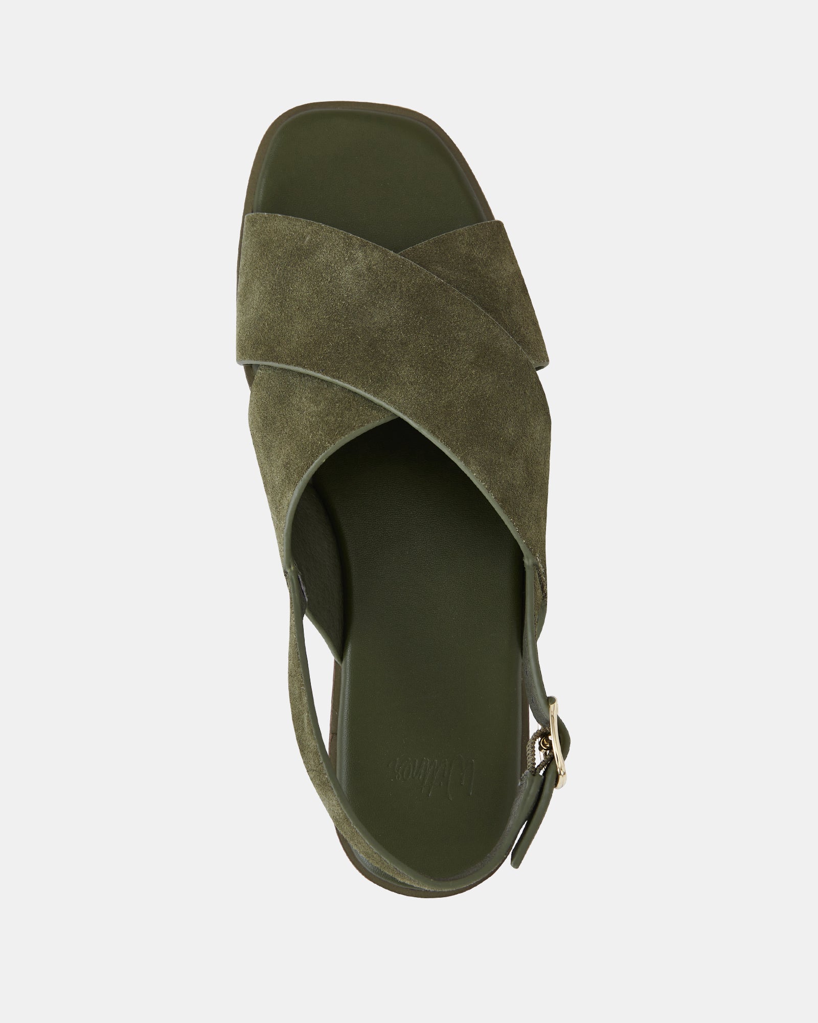 Deon Boho Green Suede Leather Sandal