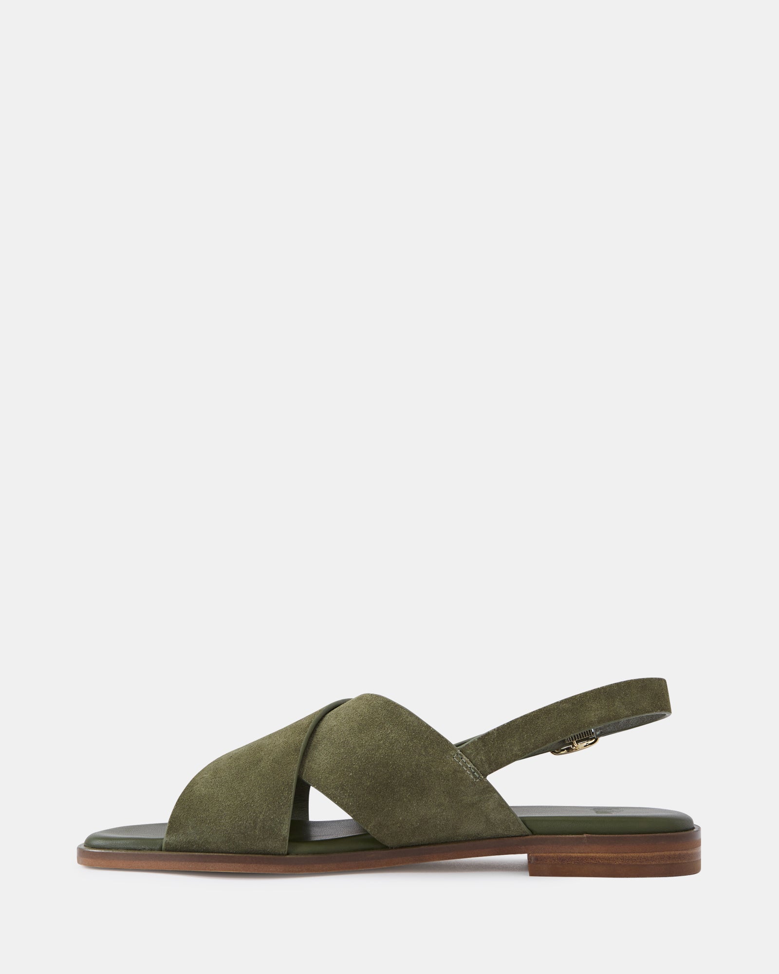 Deon Boho Green Suede Leather Sandal