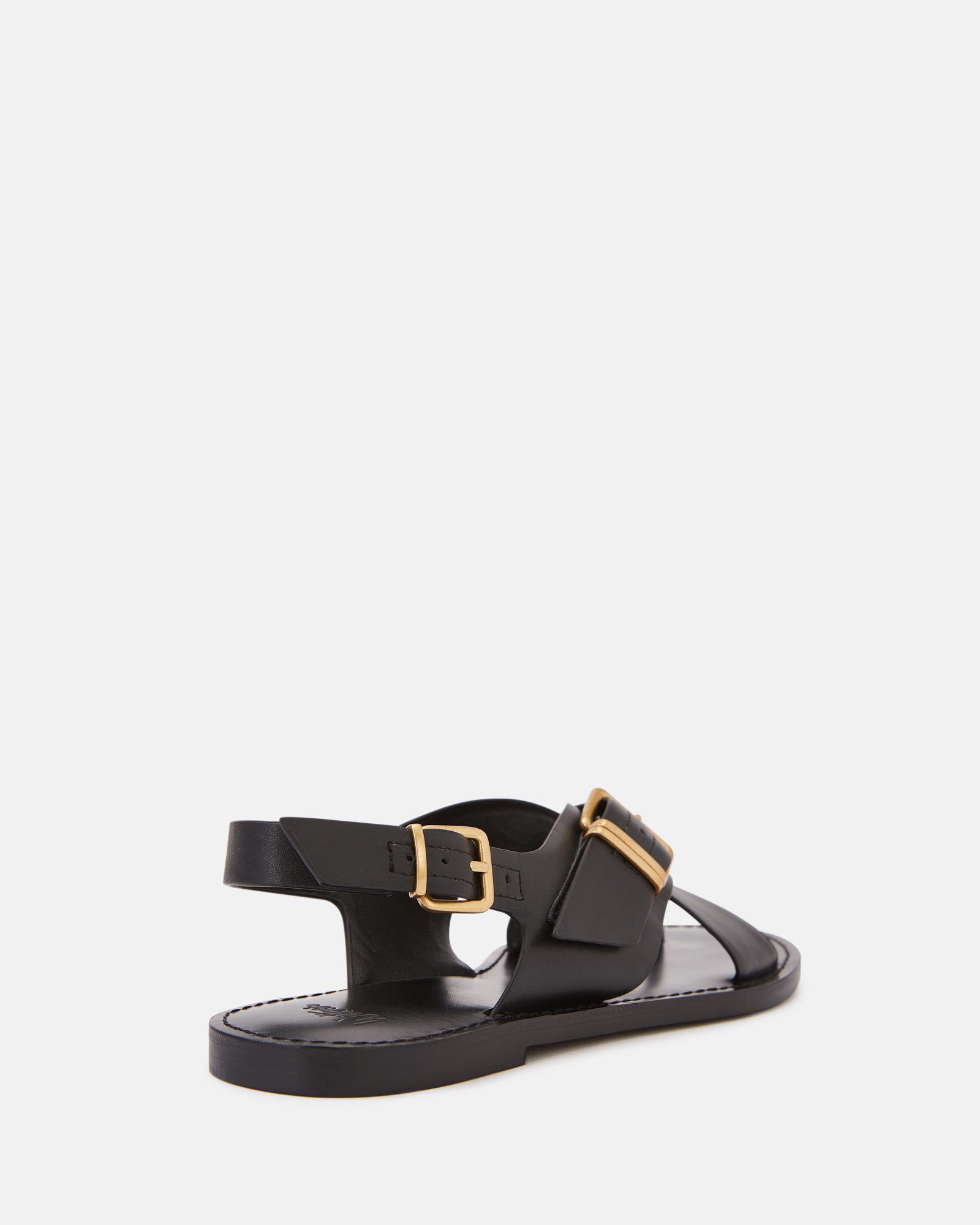 Danna Black Leather Sandal