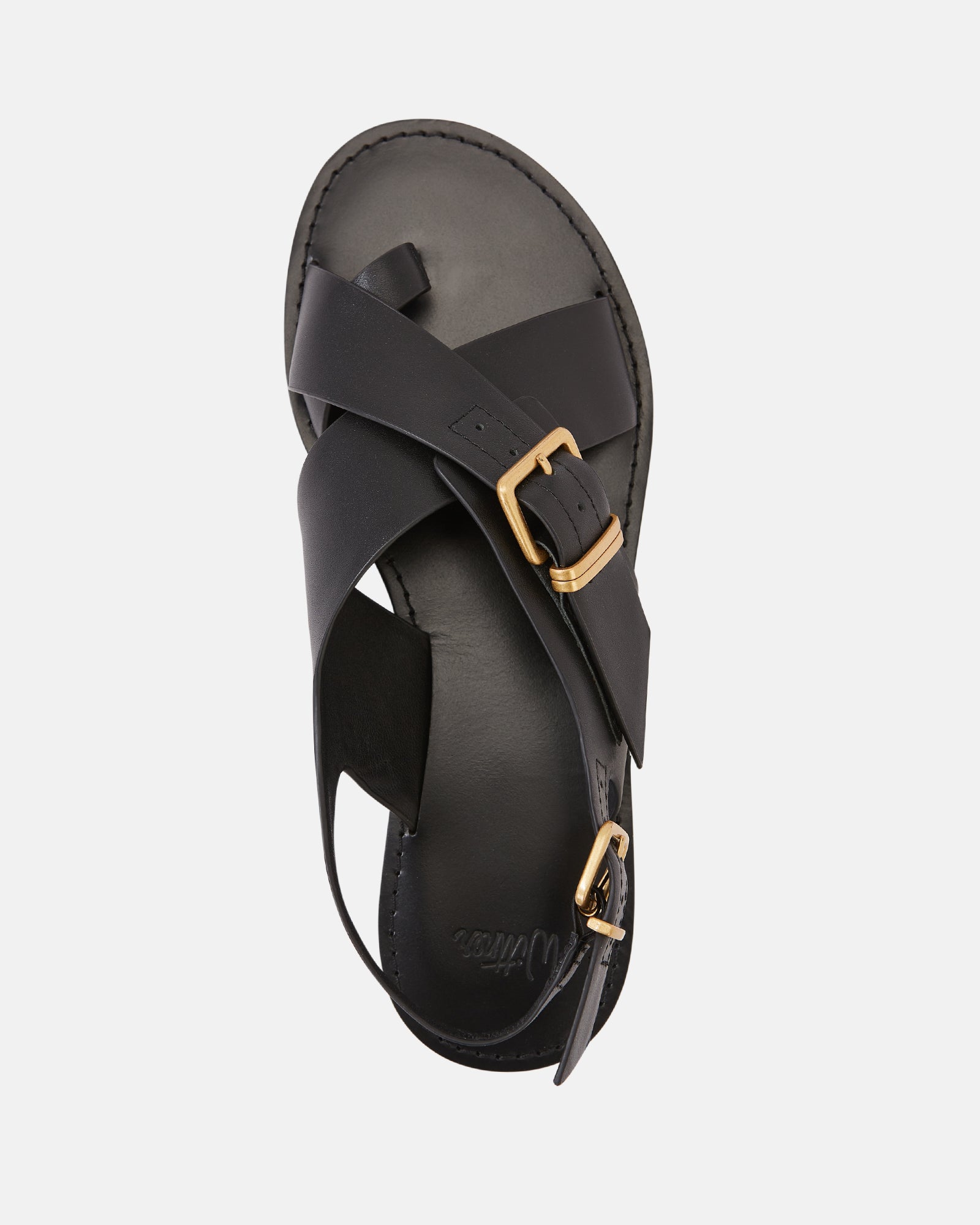 Danna Black Leather Sandal