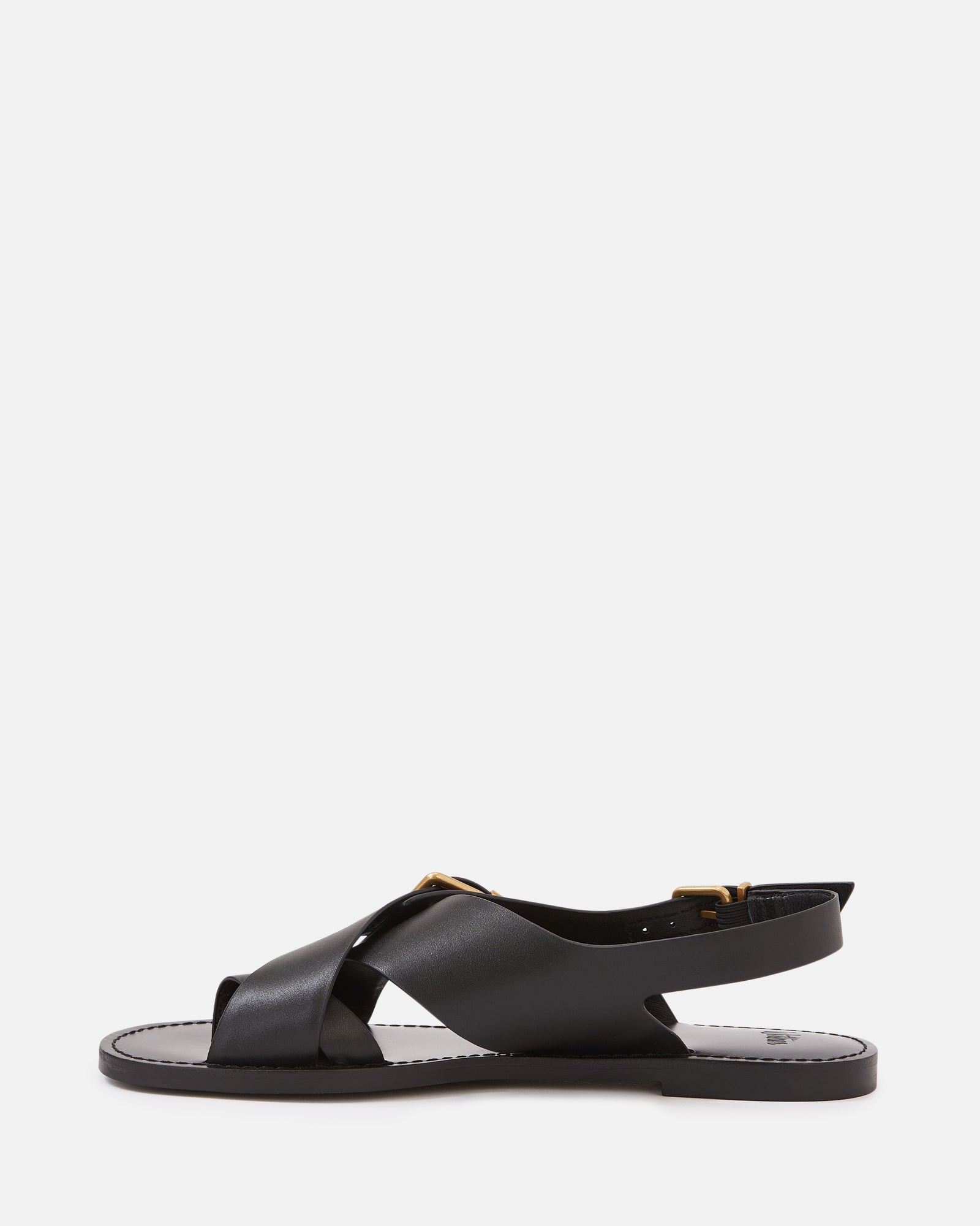 Danna Black Leather Sandal