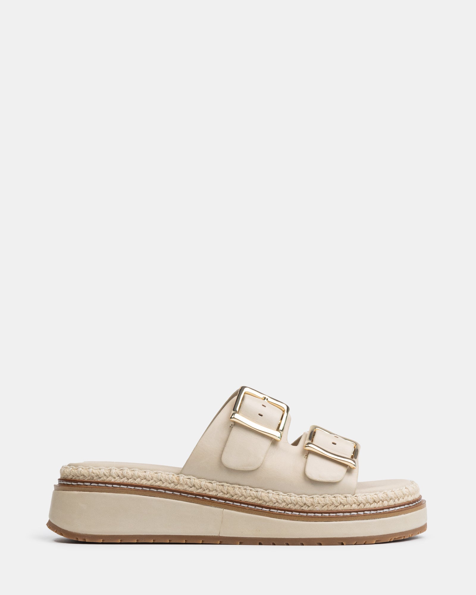 Dream Vintage Ivory Leather Flatform