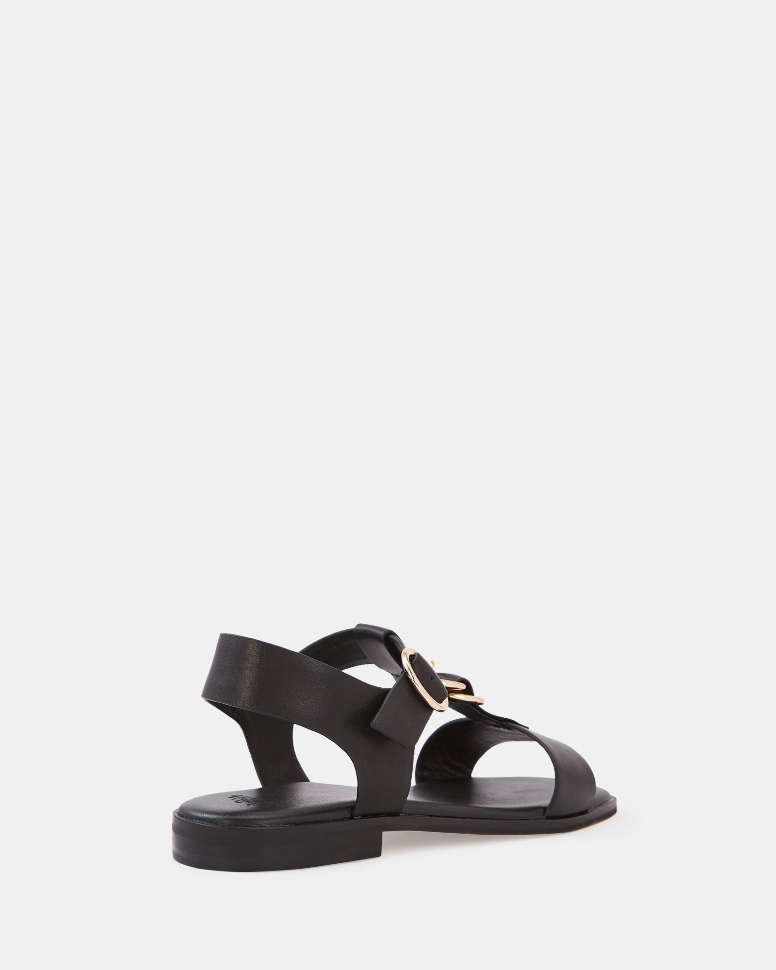 Dalia Black Pebble Leather Sandal