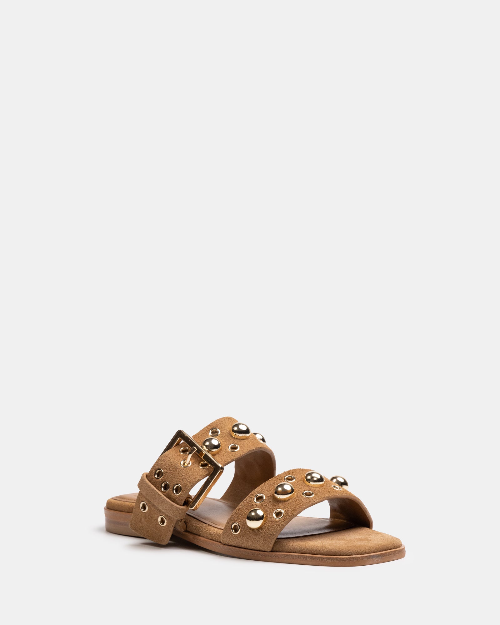 Dixee Dark Sand Suede Leather Sandal