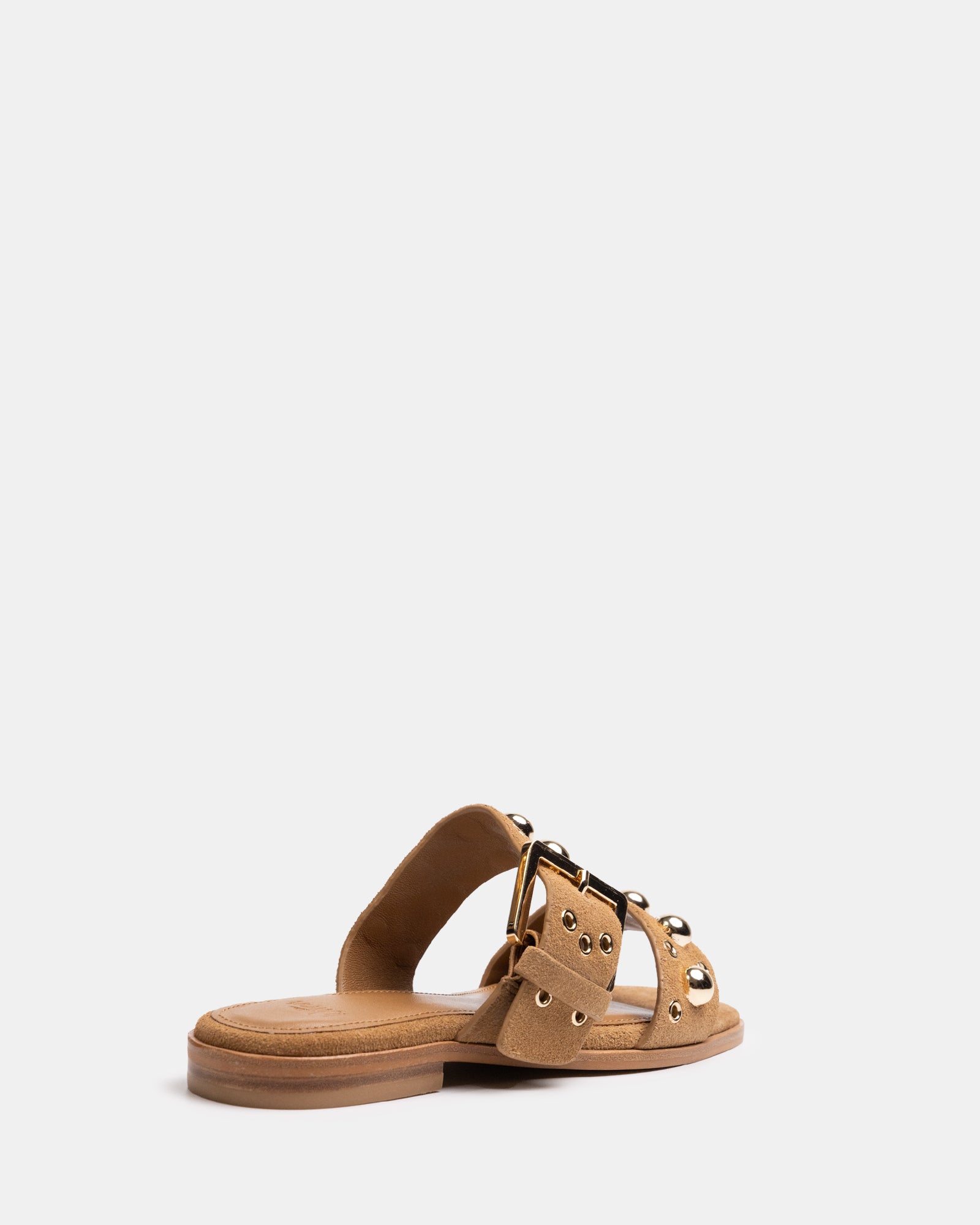 Dixee Dark Sand Suede Leather Sandal