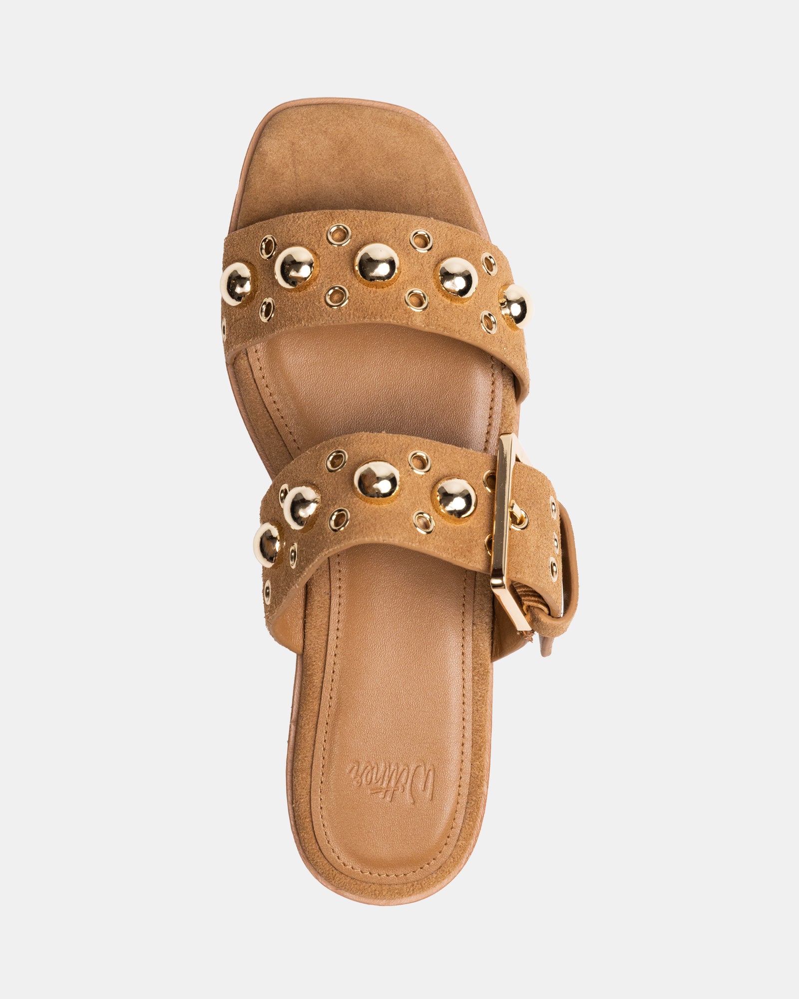 Dixee Dark Sand Suede Leather Sandal