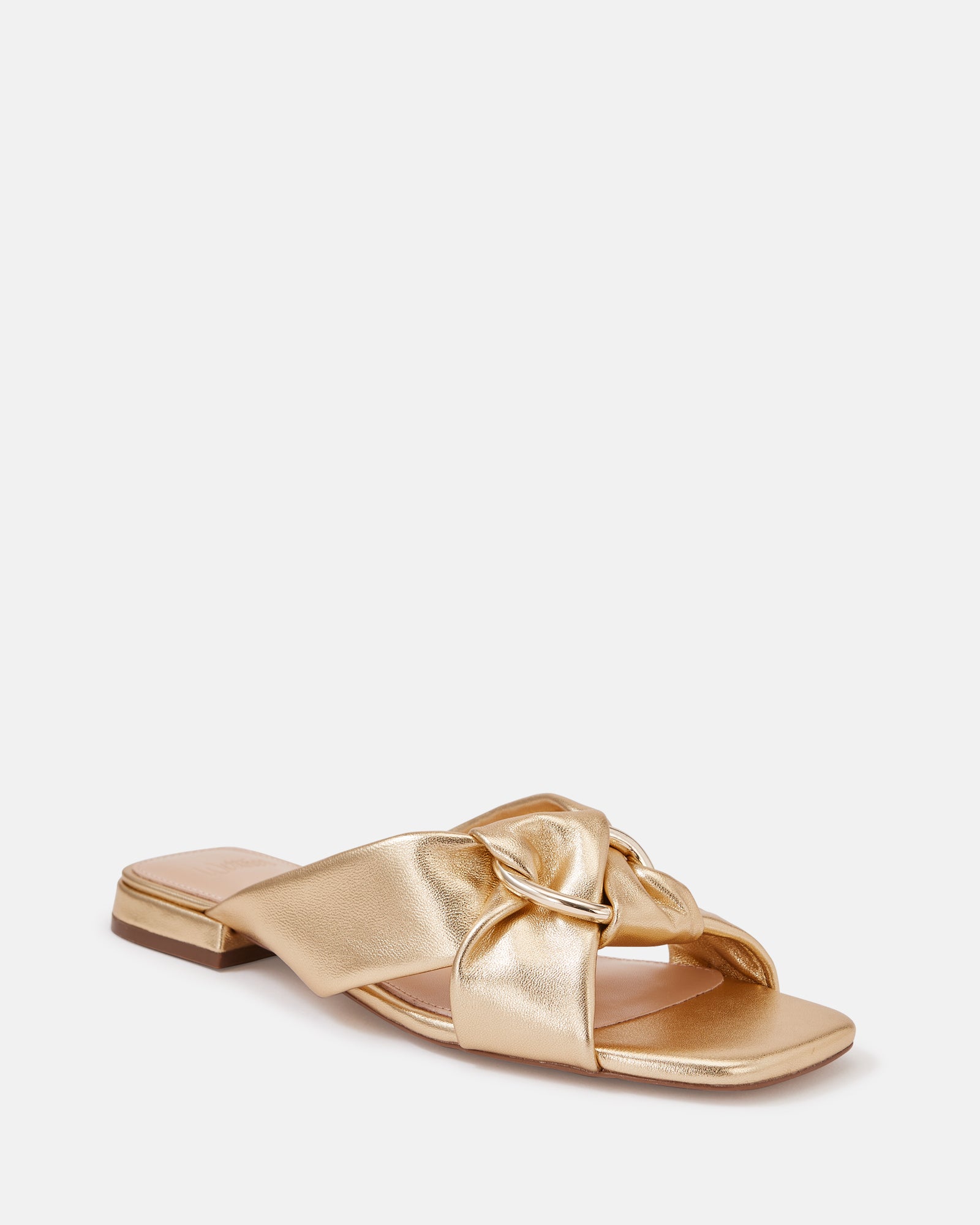 Essence Gold Metallic Leather Sandal
