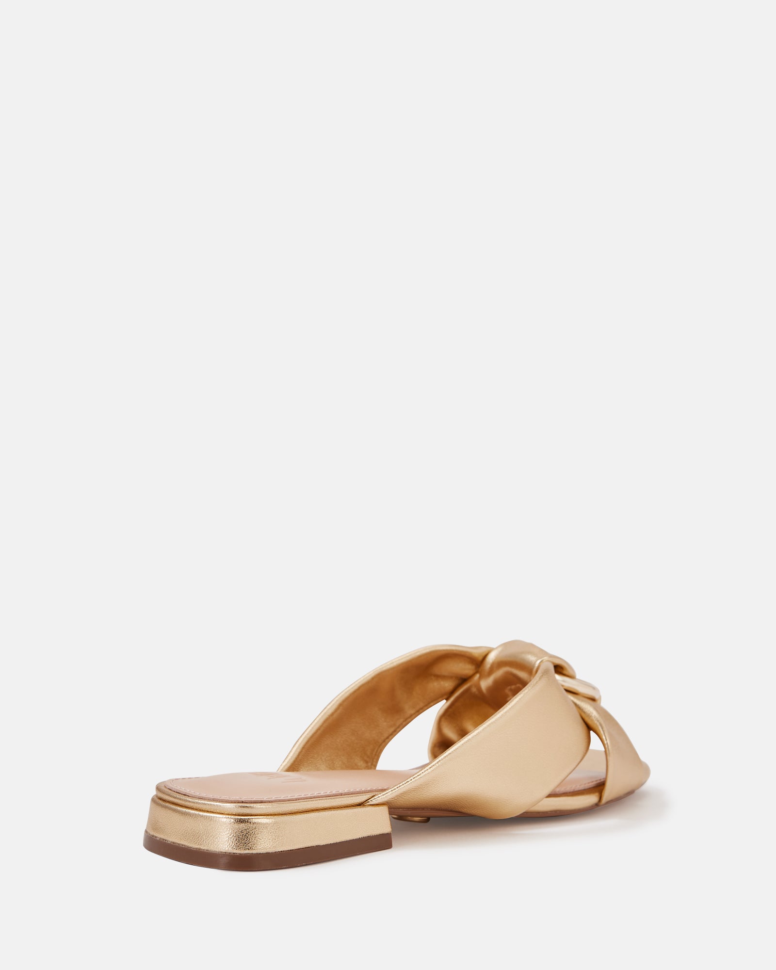 Essence Gold Metallic Leather Sandal