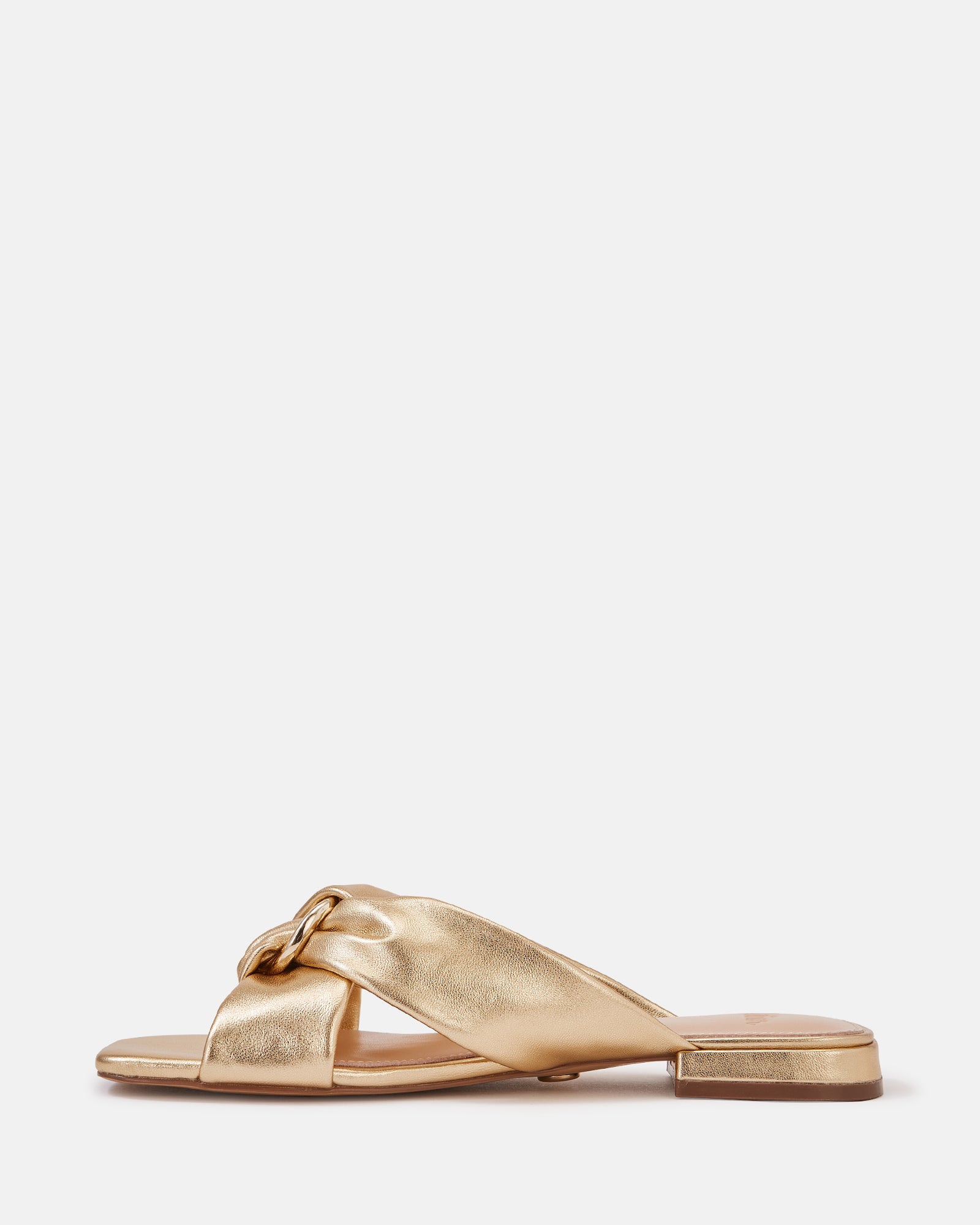 Essence Gold Metallic Leather Sandal