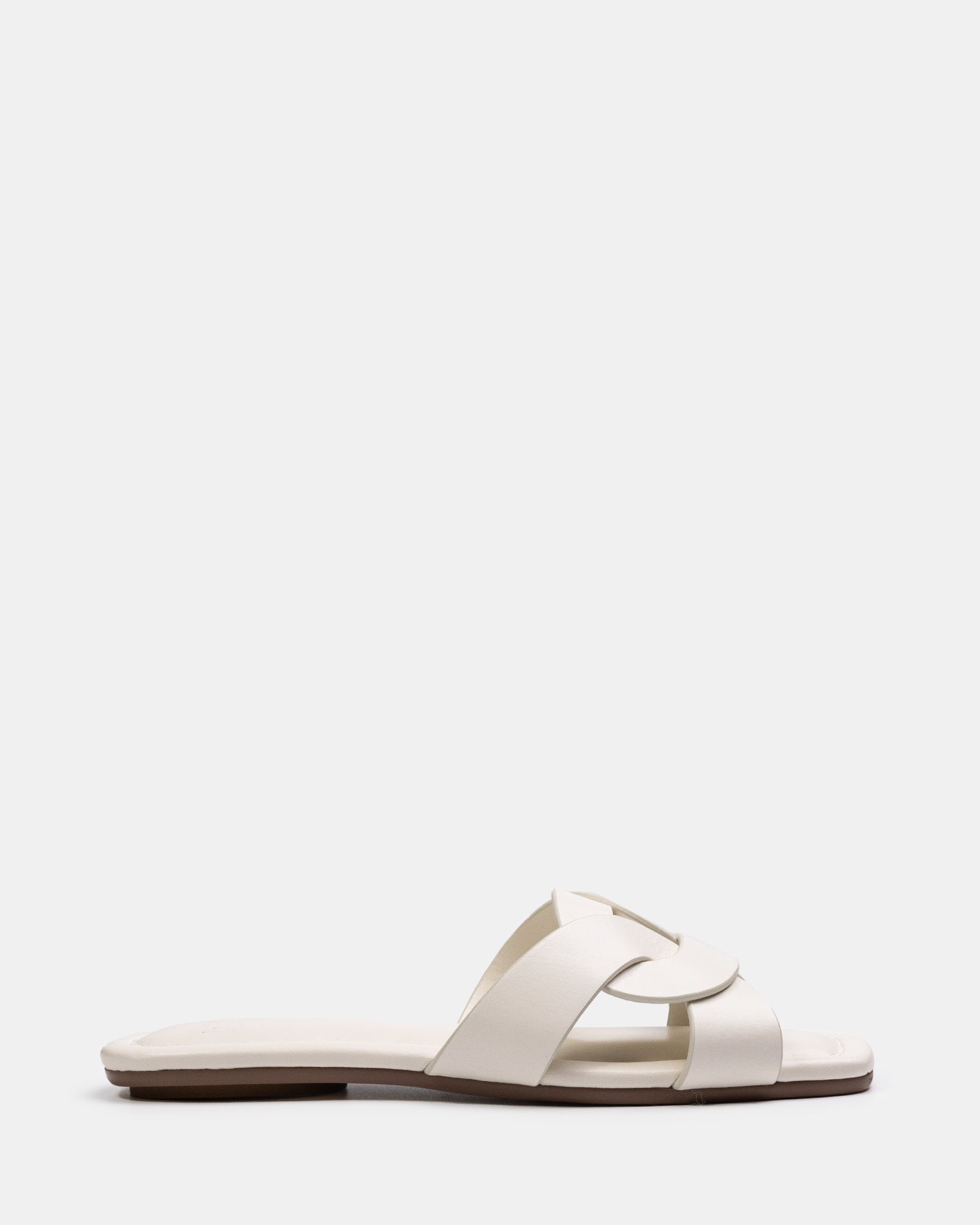 Etta Off White Leather Sandal
