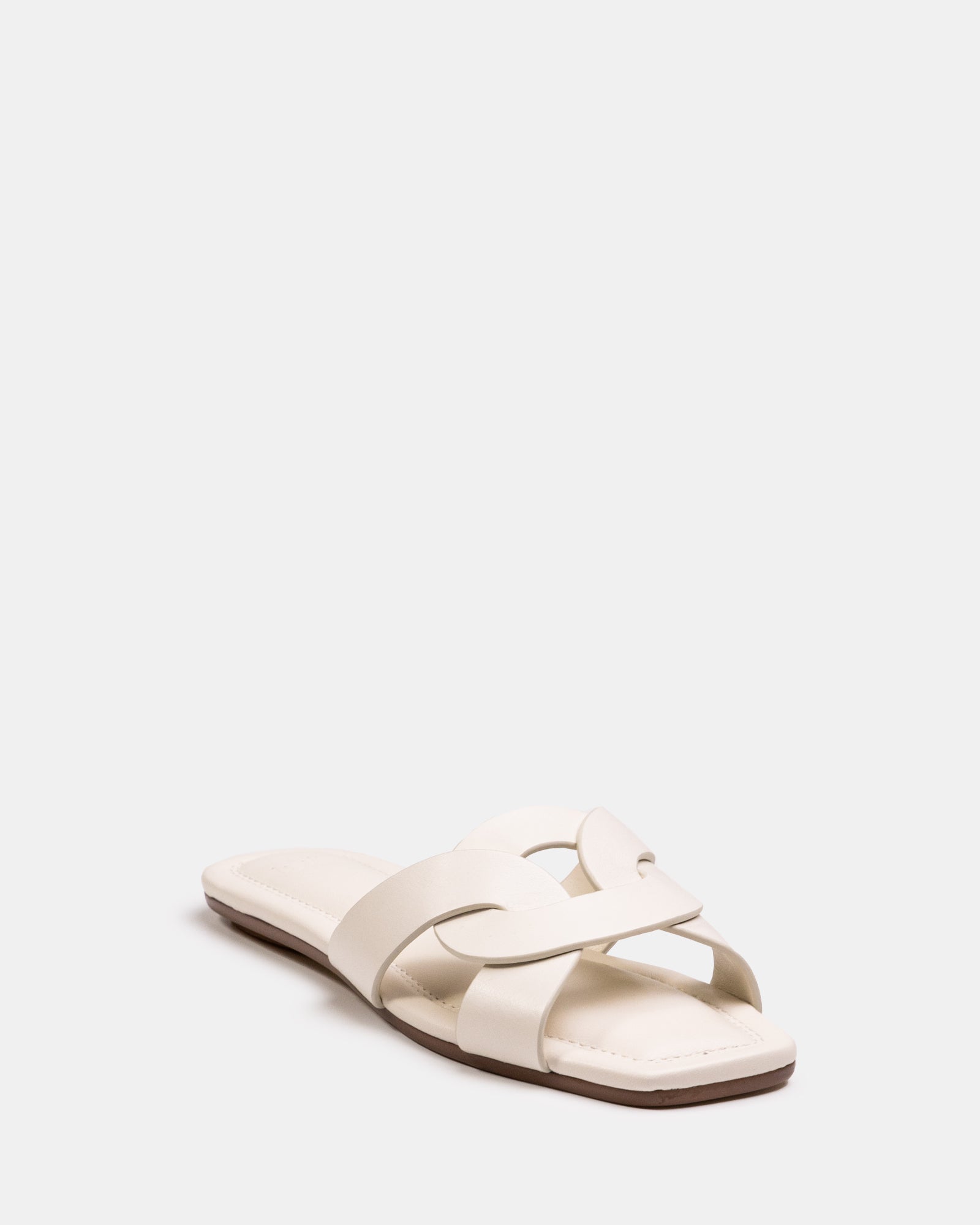 Etta Off White Leather Sandal
