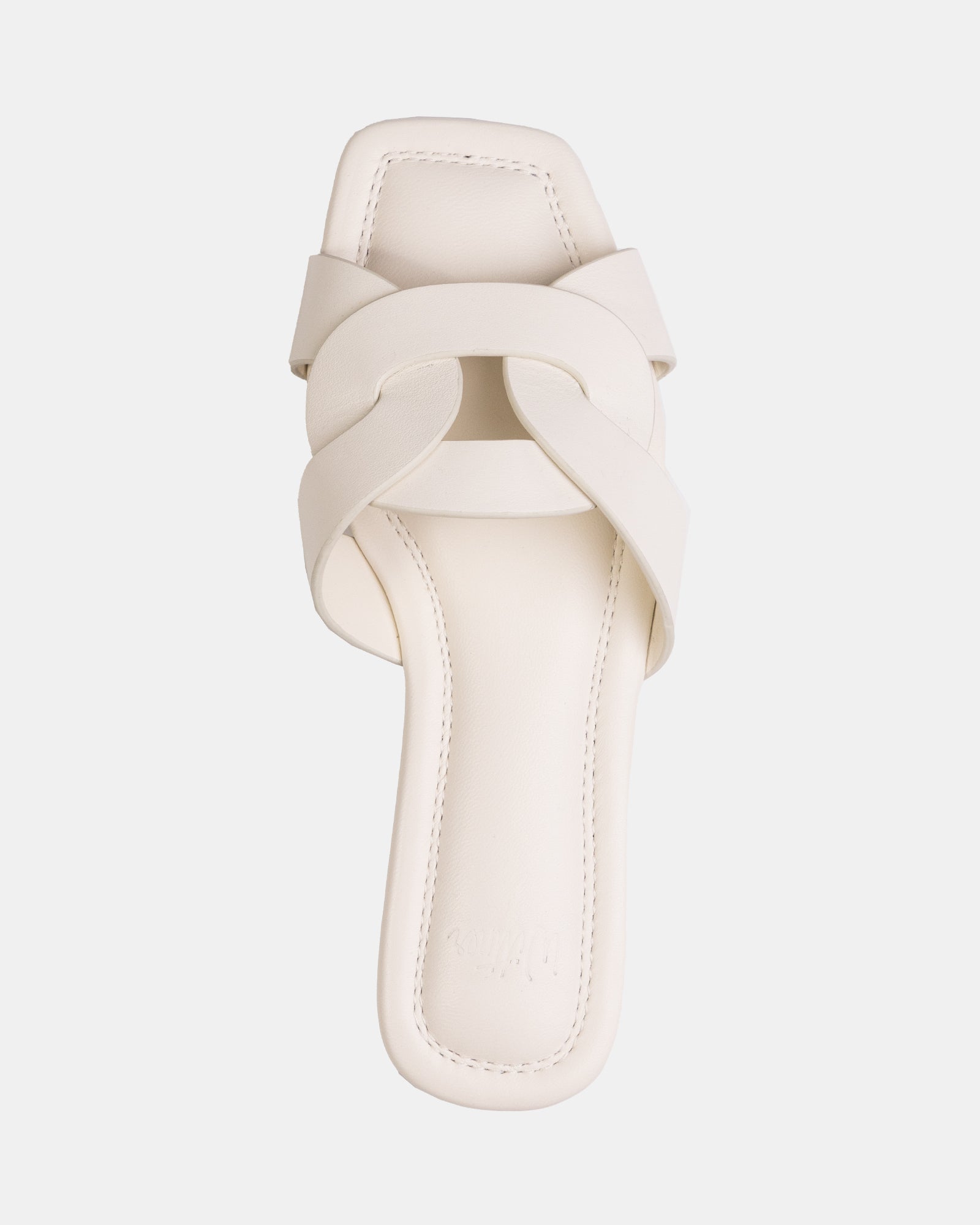 Etta Off White Leather Sandal