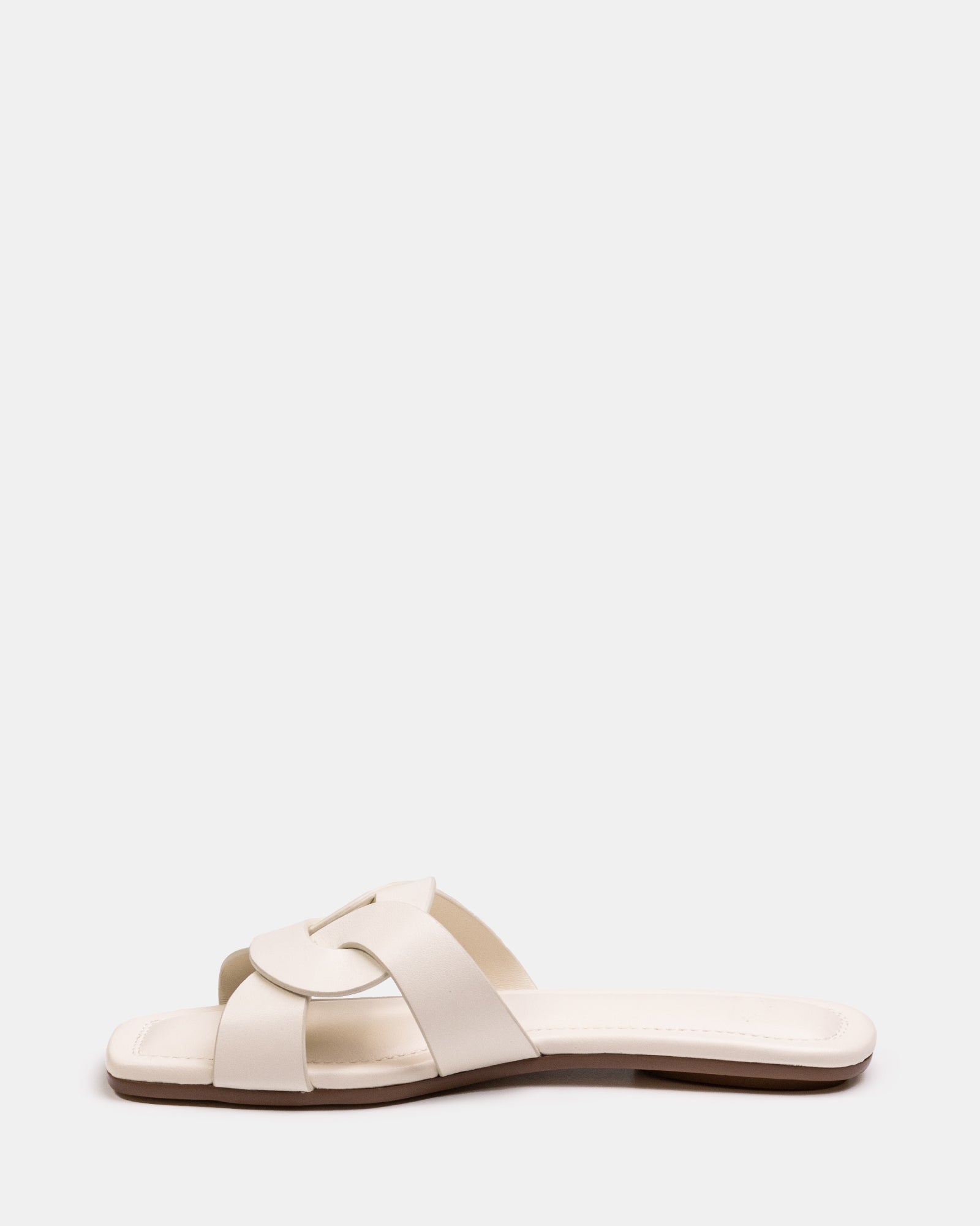 Etta Off White Leather Sandal