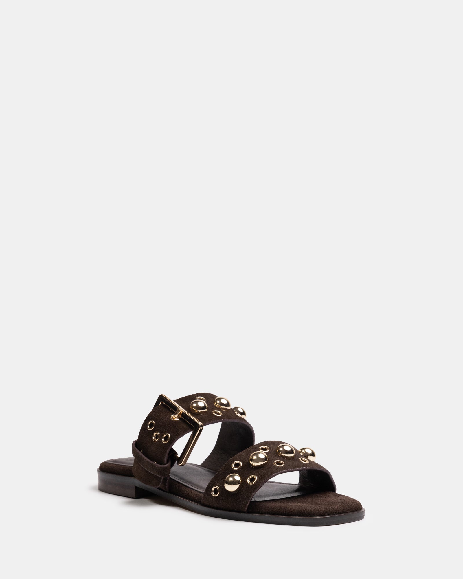 Dixee Ebony Suede Leather Sandal