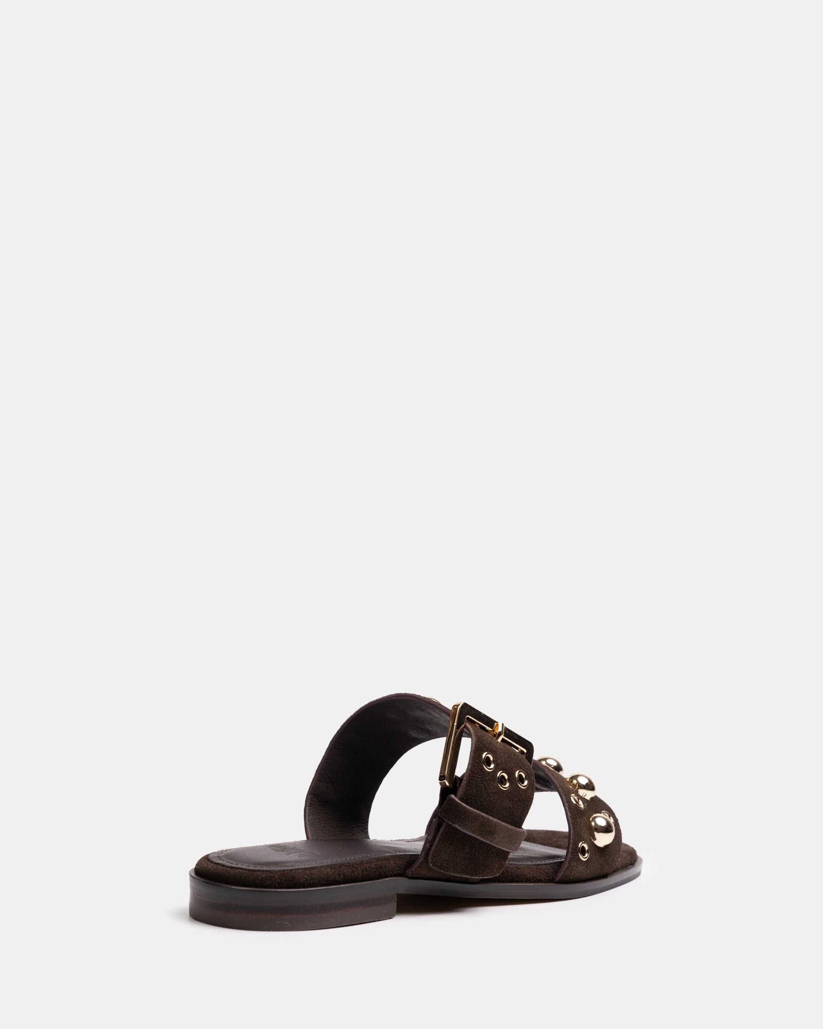 Dixee Ebony Suede Leather Sandal