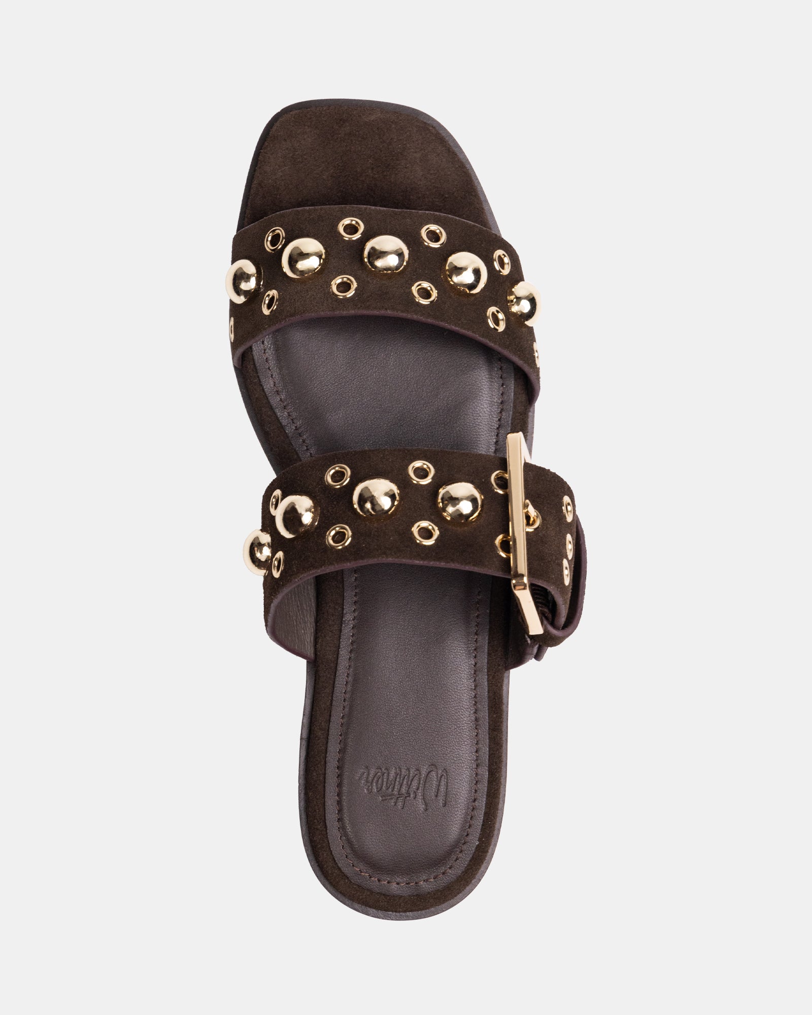 Dixee Ebony Suede Leather Sandal