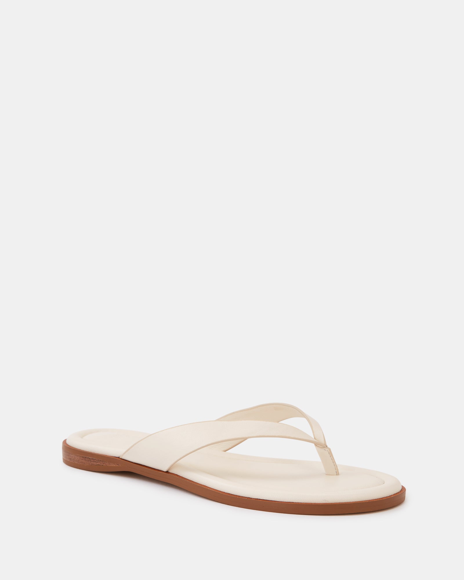 Ethel Vintage Ivory Leather Thong