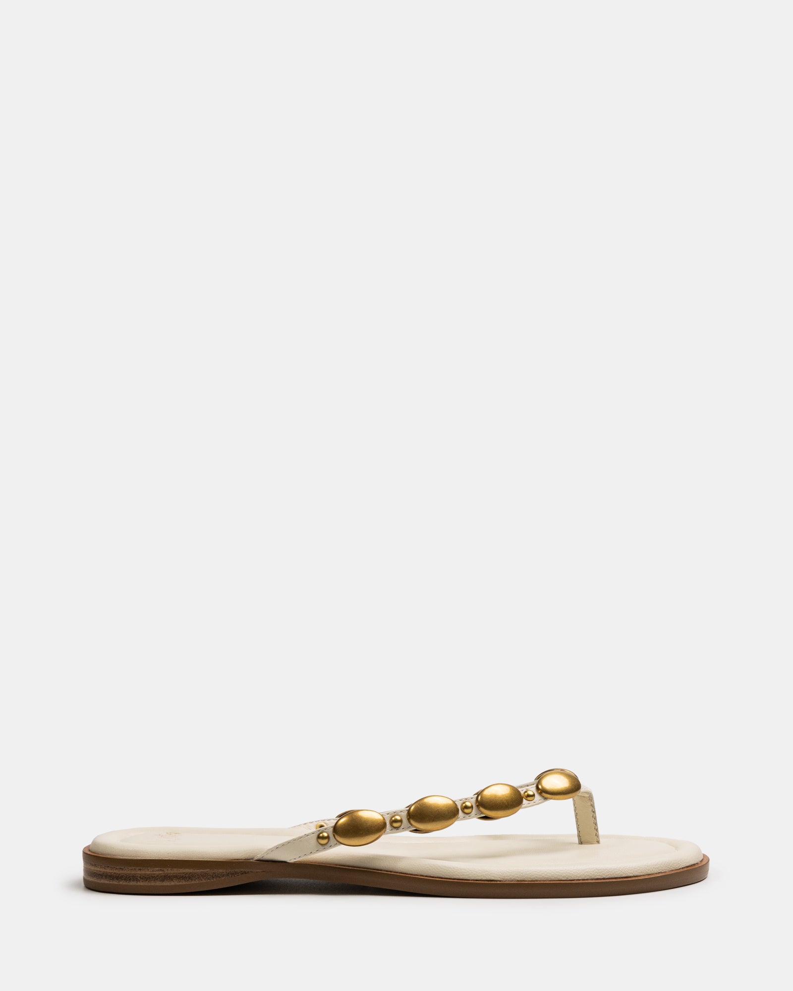 Ediva Vintage Ivory Leather Thong