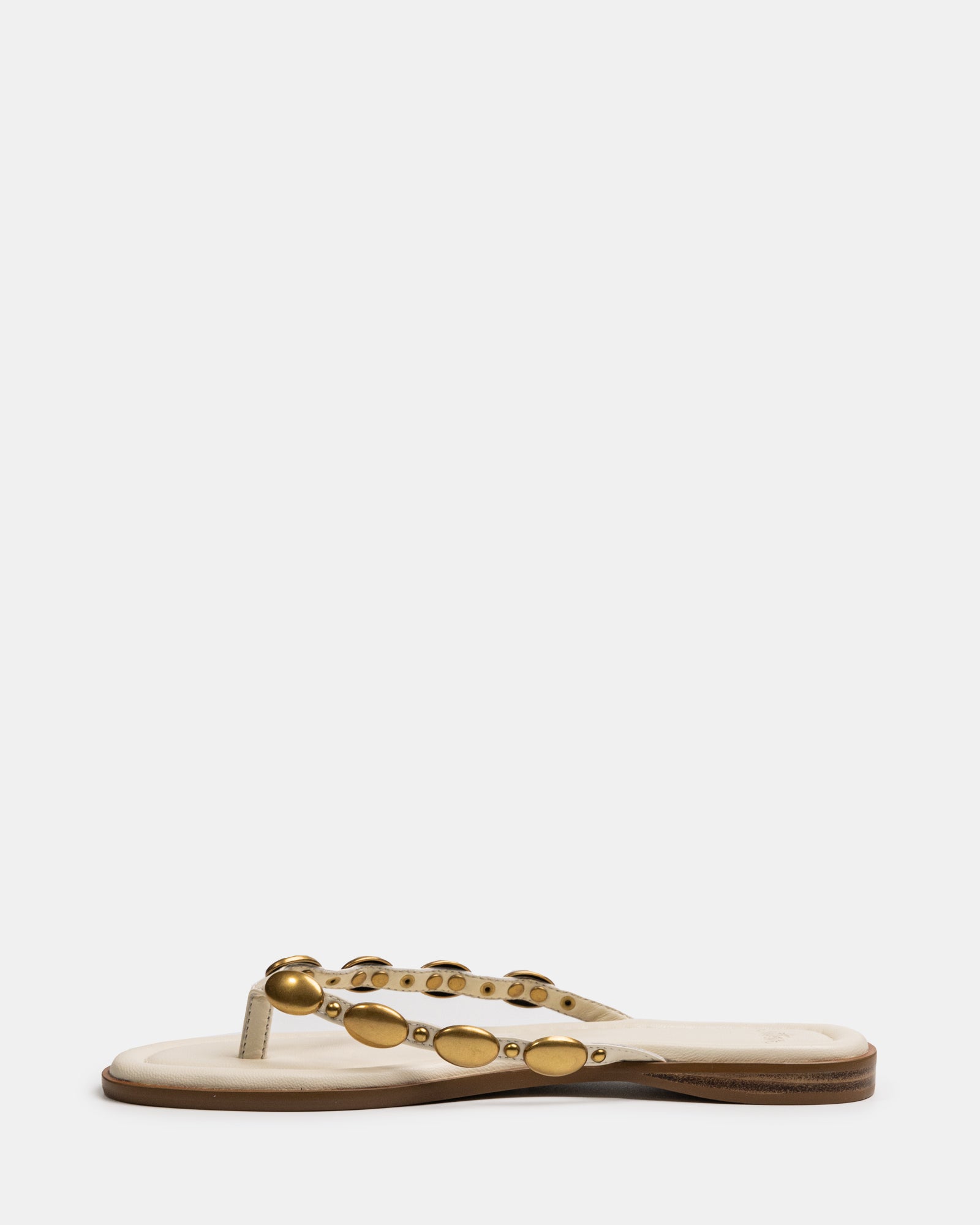 Ediva Vintage Ivory Leather Thong