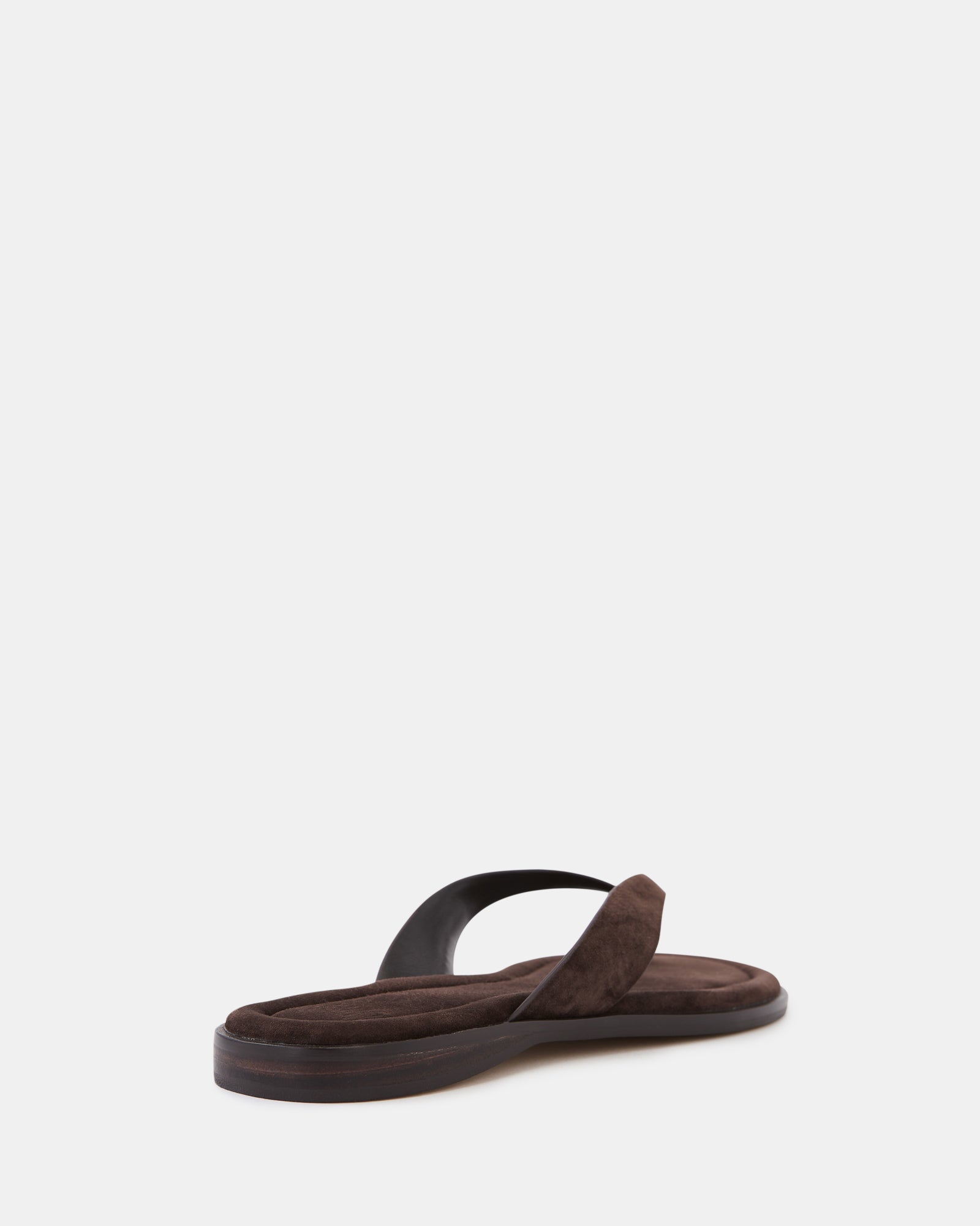 Ethel Espresso Suede Leather Thong