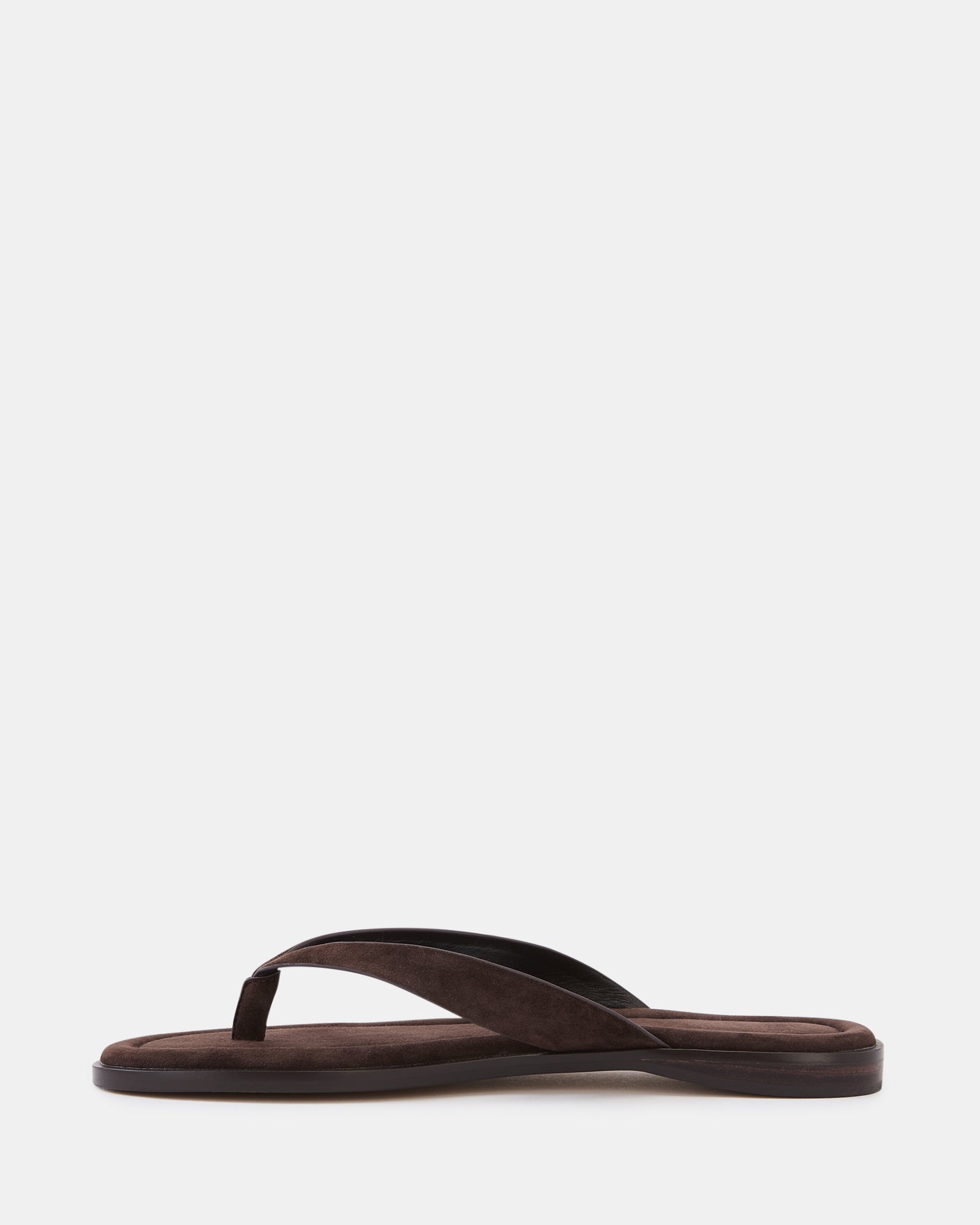 Ethel Espresso Suede Leather Thong