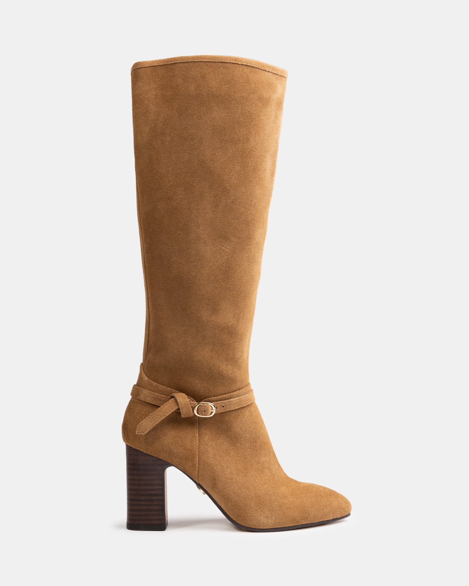 Presley Nutmeg Suede Leather Knee High Boot