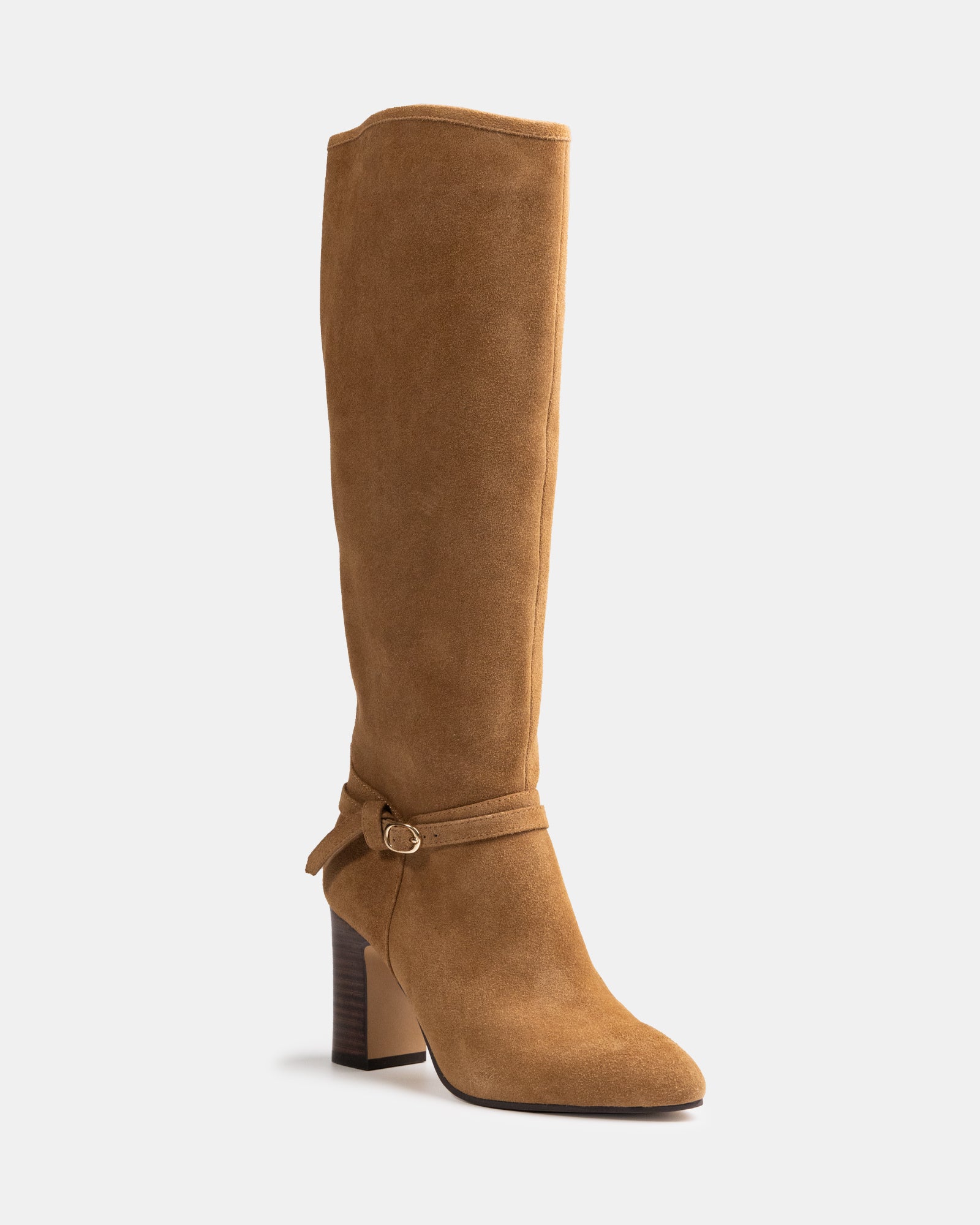 Presley Nutmeg Suede Leather Knee High Boot
