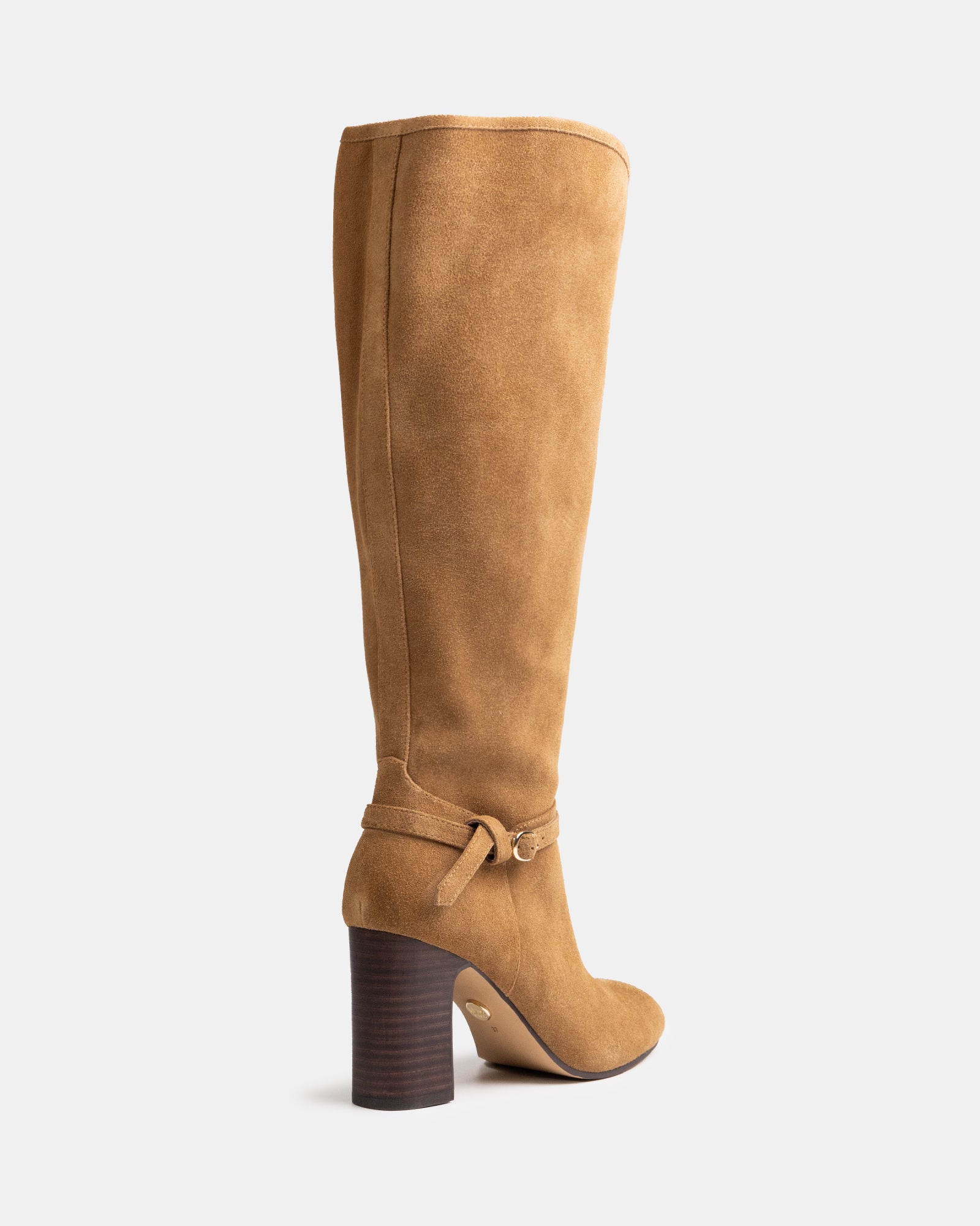 Presley Nutmeg Suede Leather Knee High Boot