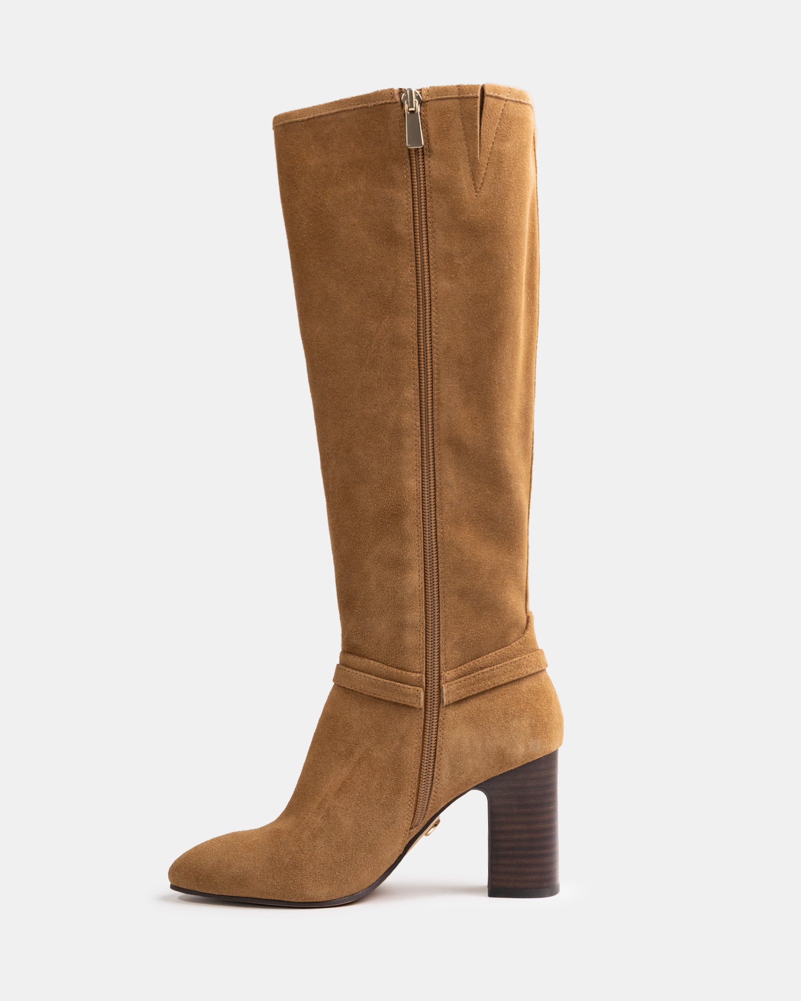 Presley Nutmeg Suede Leather Knee High Boot
