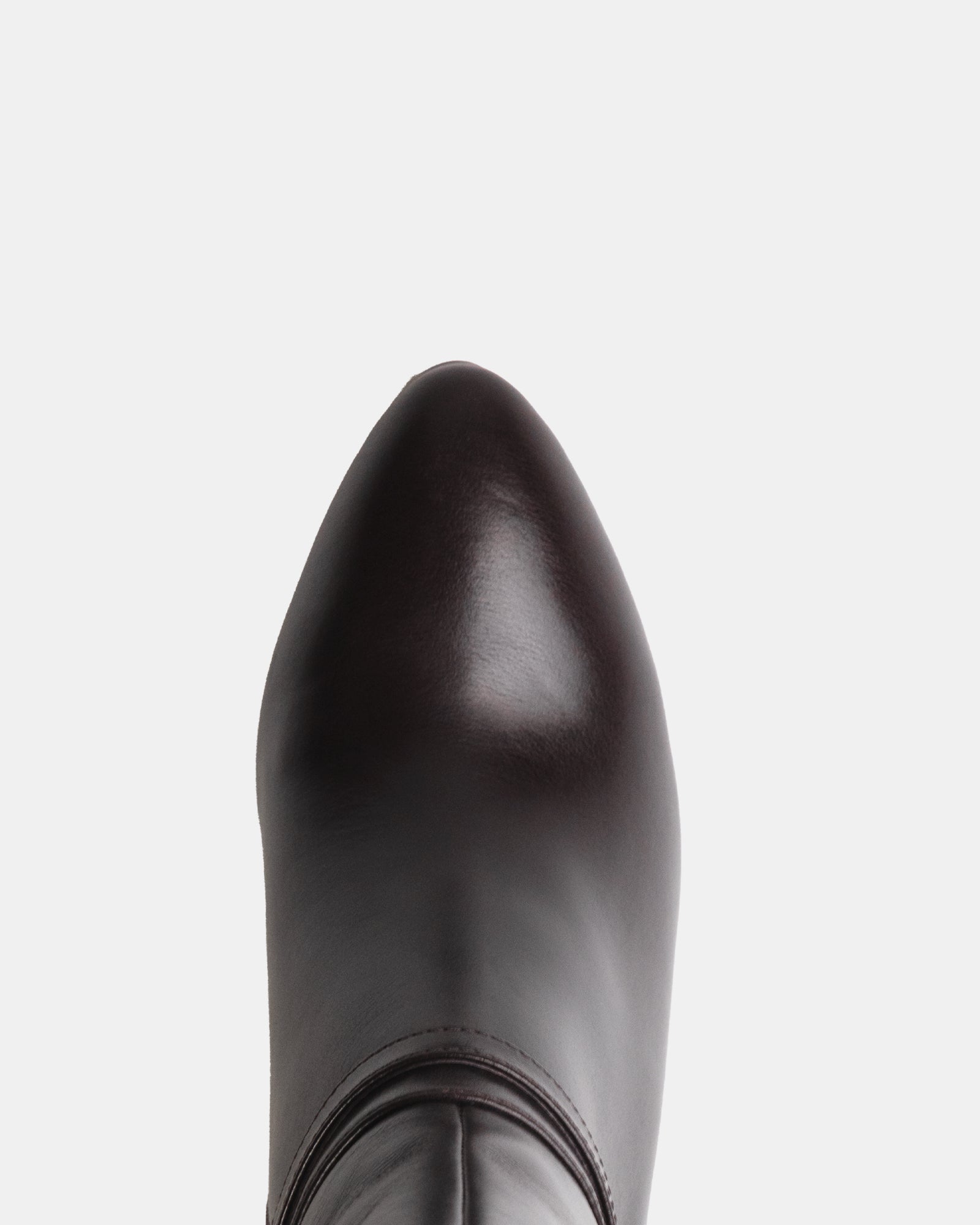 Presley Dark Brown Leather Knee High Boot