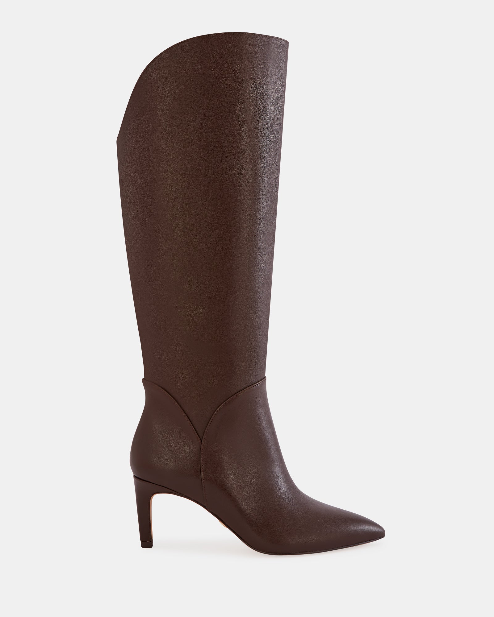 Freda Espresso Leather Knee High Boot