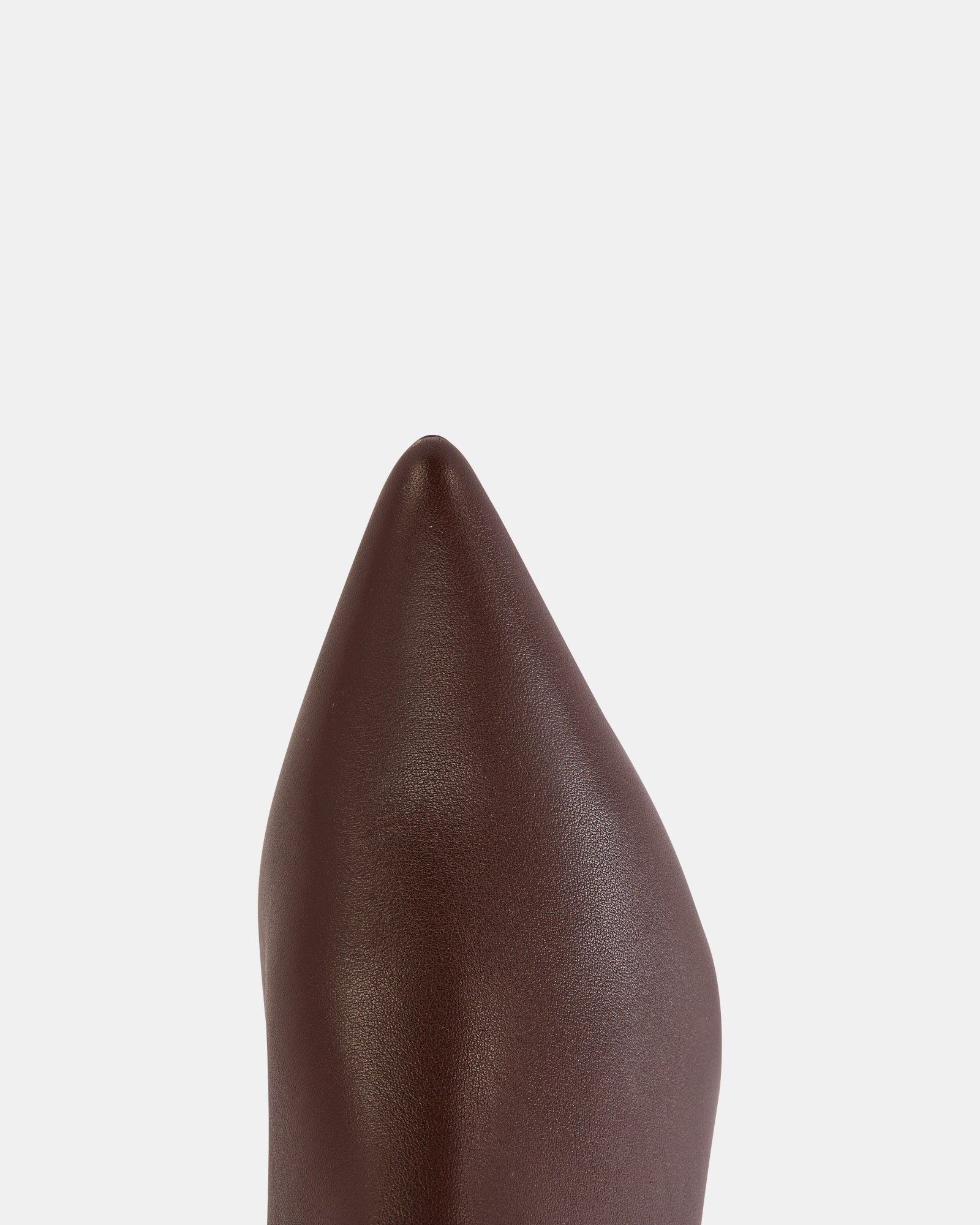 Tyra Dark Brown Leather Knee High Boot