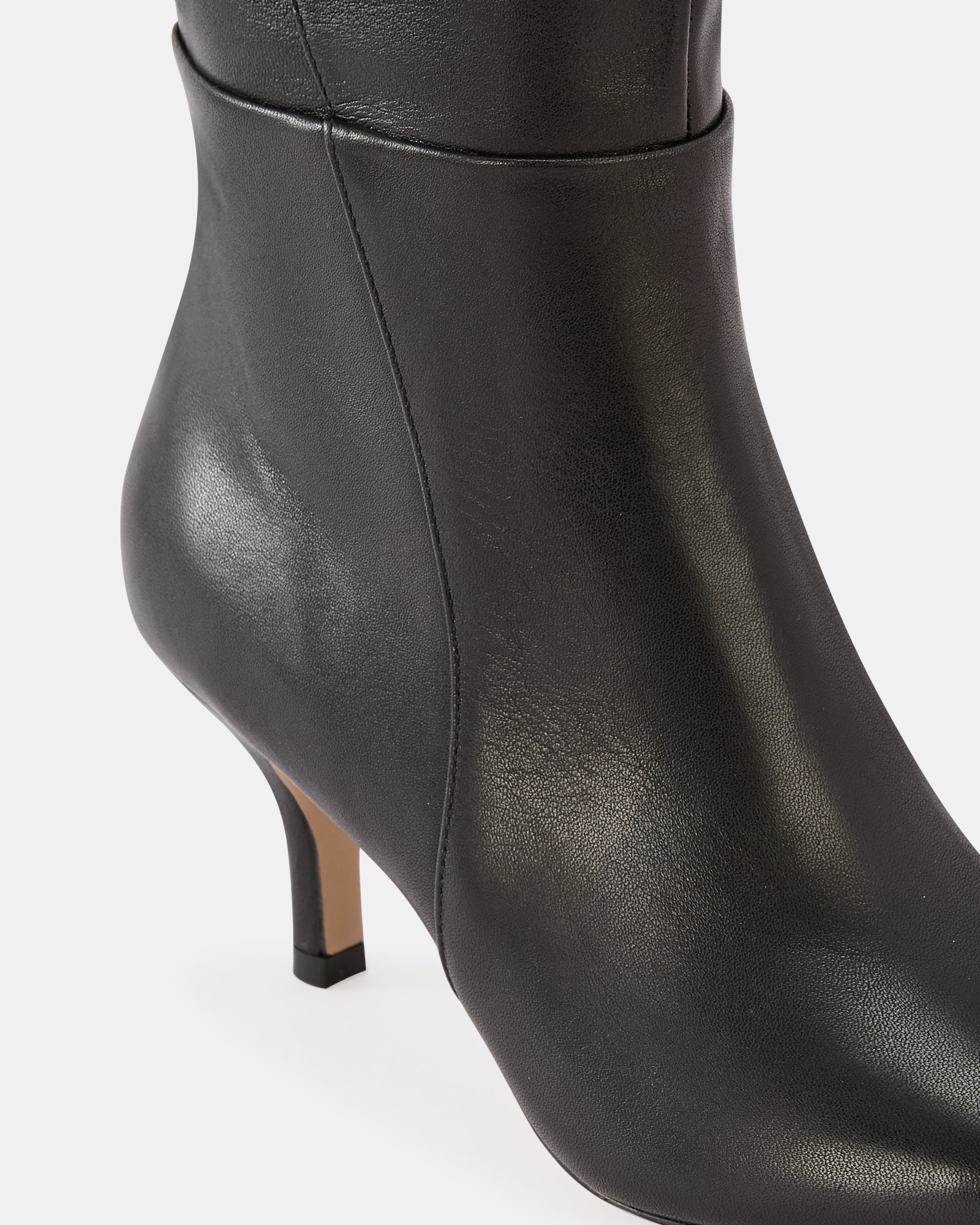 Tyra Black Leather Knee High Boot