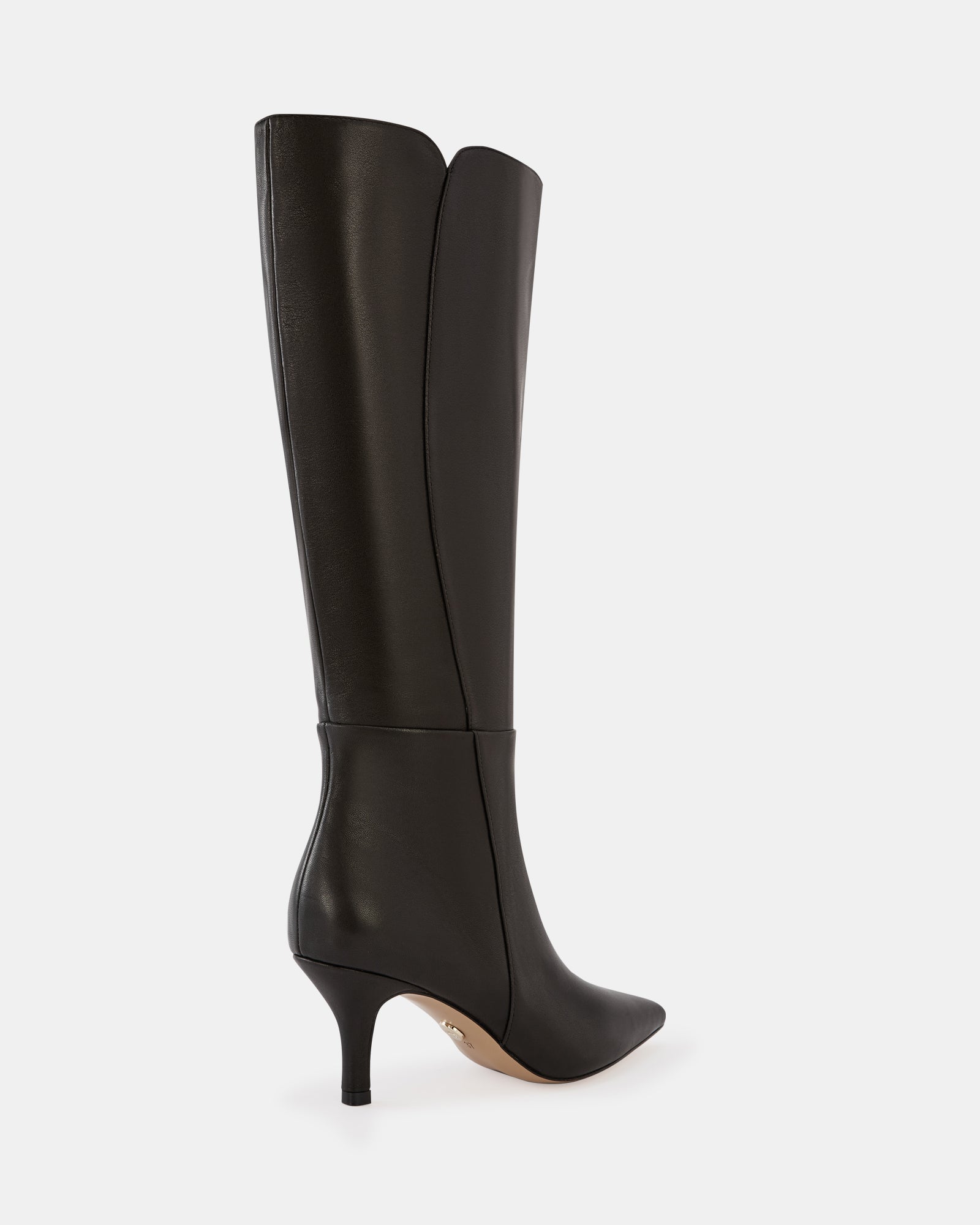Tyra Black Leather Knee High Boot