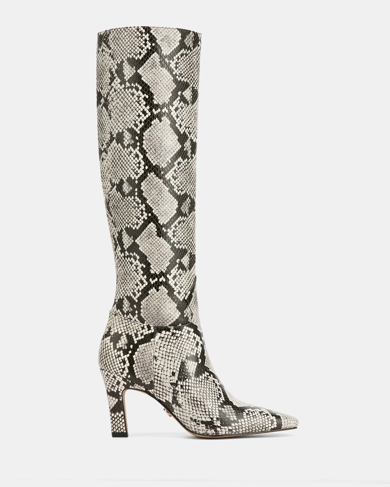 Louella Snake Embossed Leather Knee High Boot