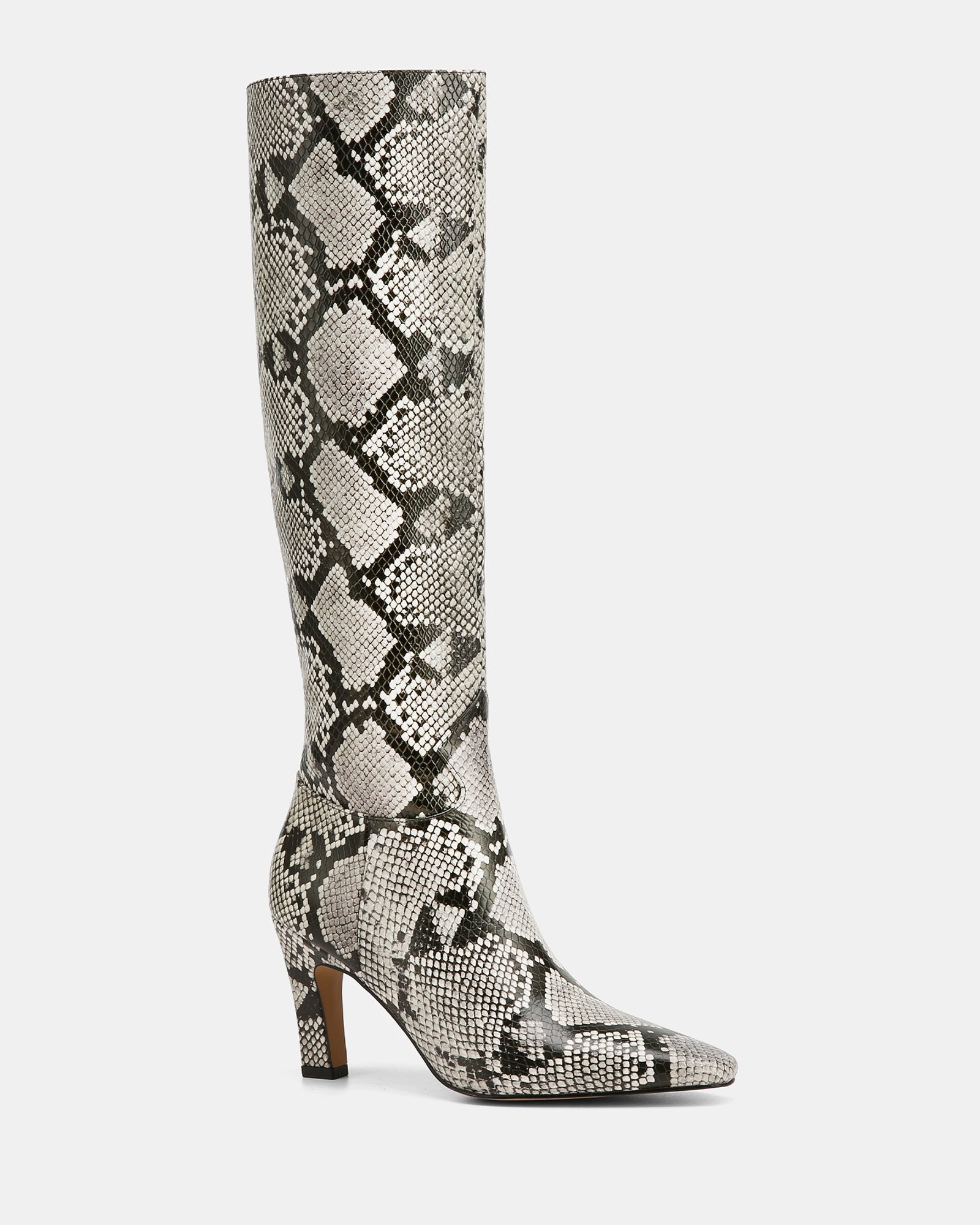 Louella Snake Embossed Leather Knee High Boot