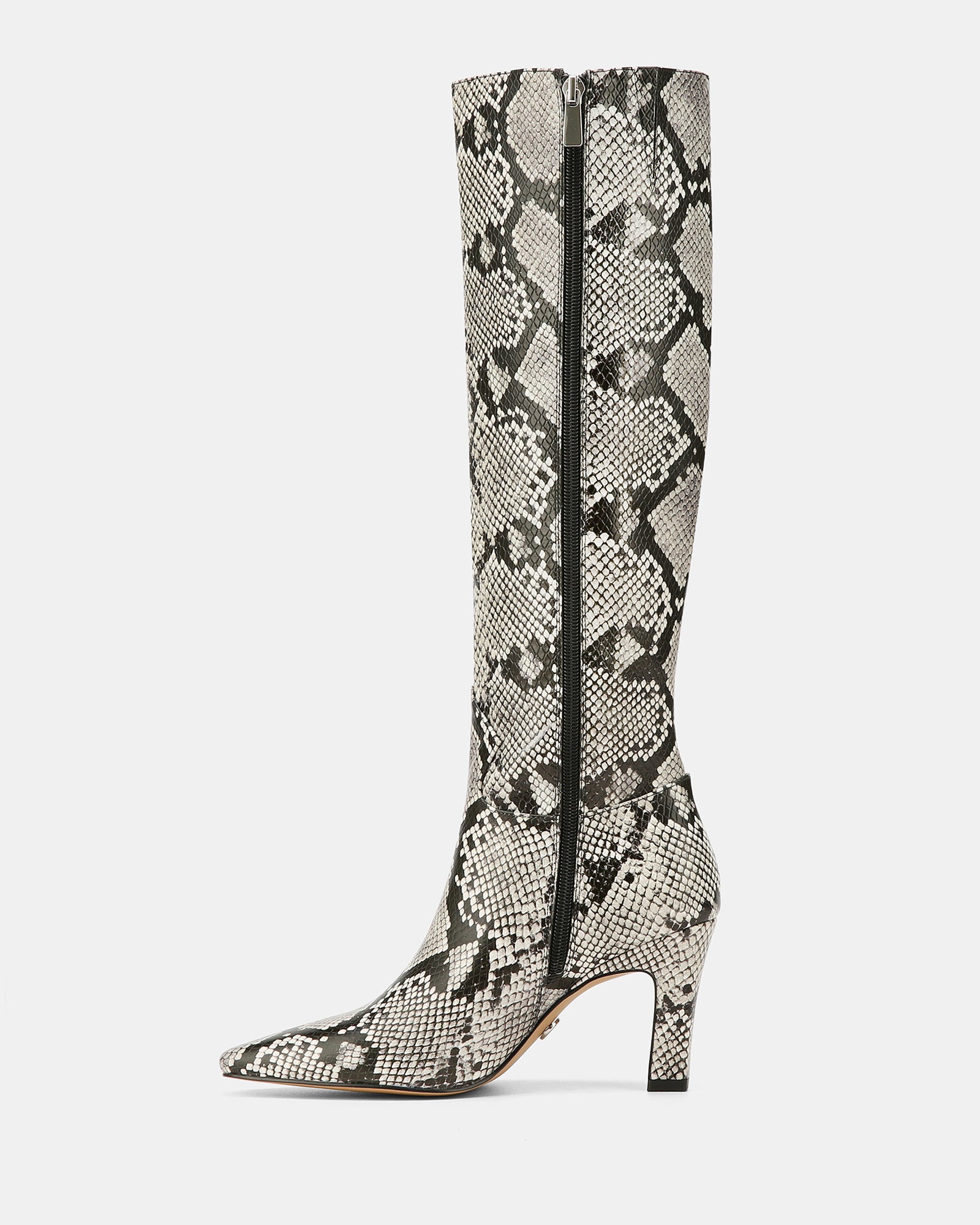 Louella Snake Embossed Leather Knee High Boot
