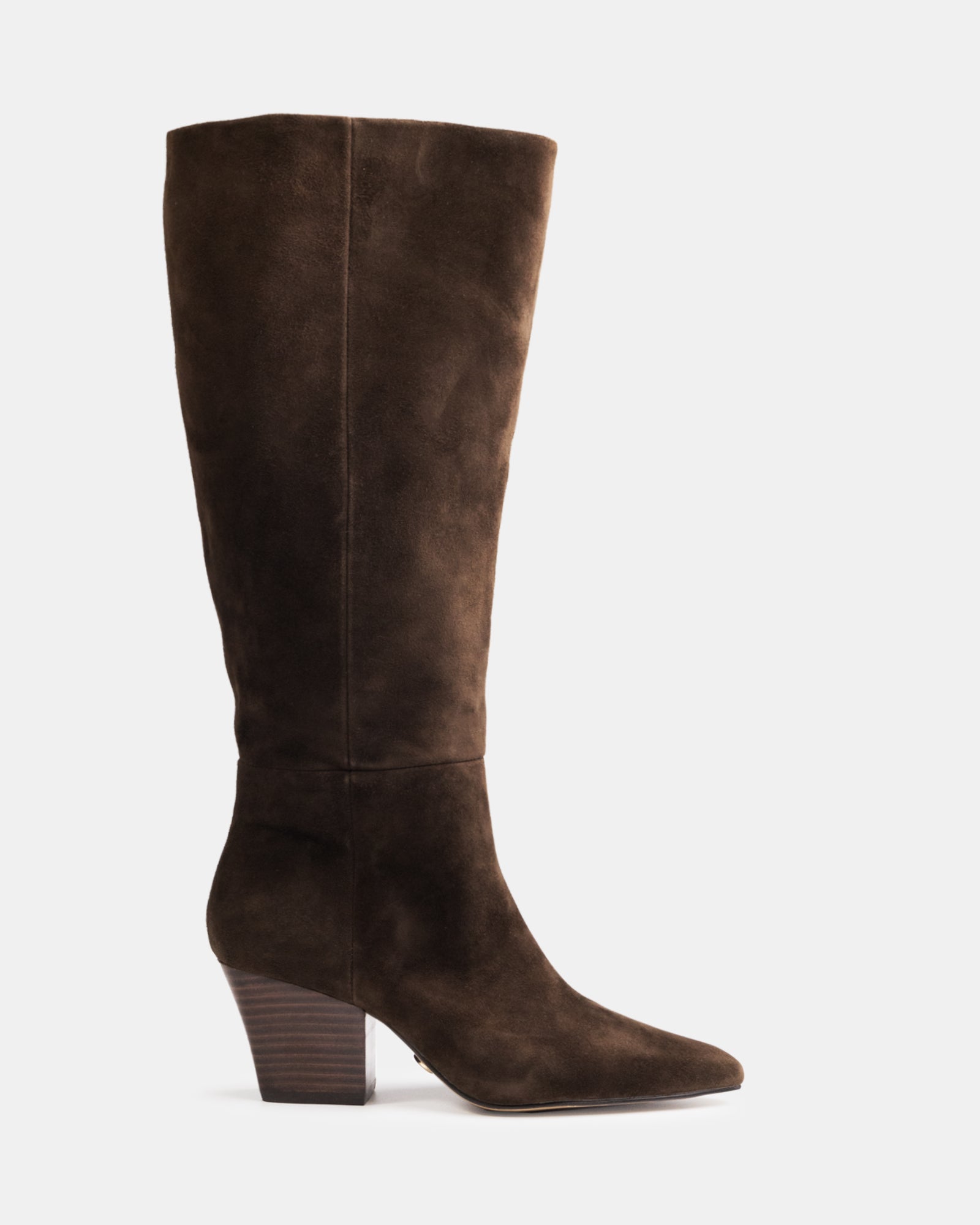 Kolton Chocolate Suede Leather Knee High Boot