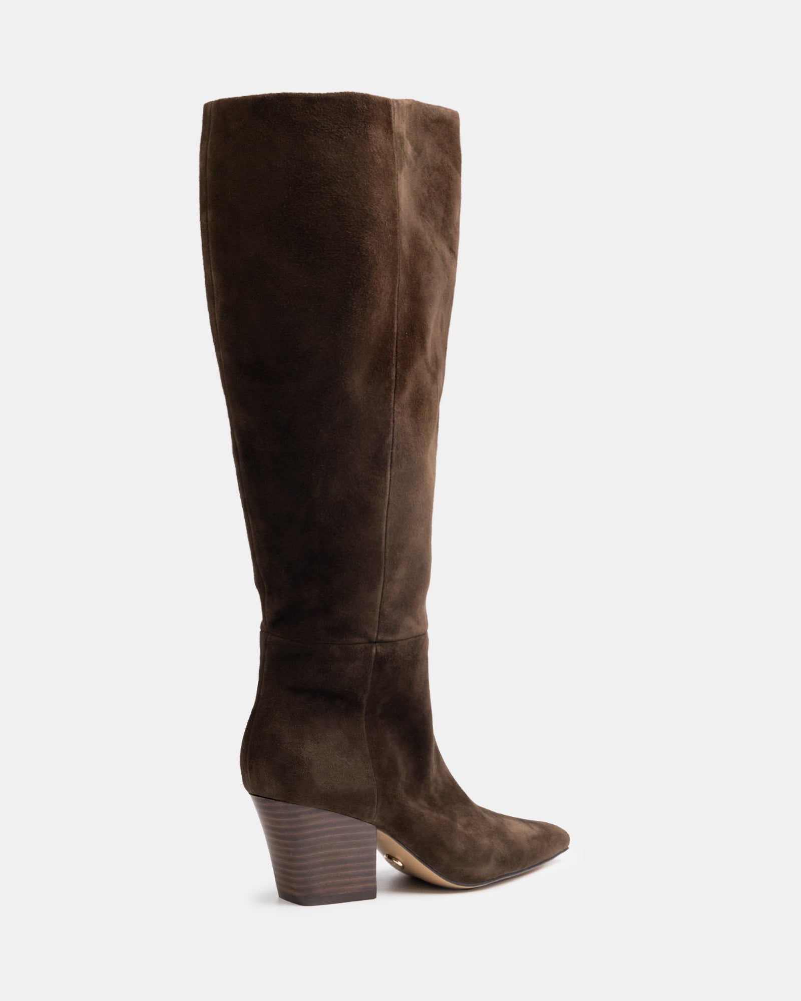 Kolton Chocolate Suede Leather Knee High Boot